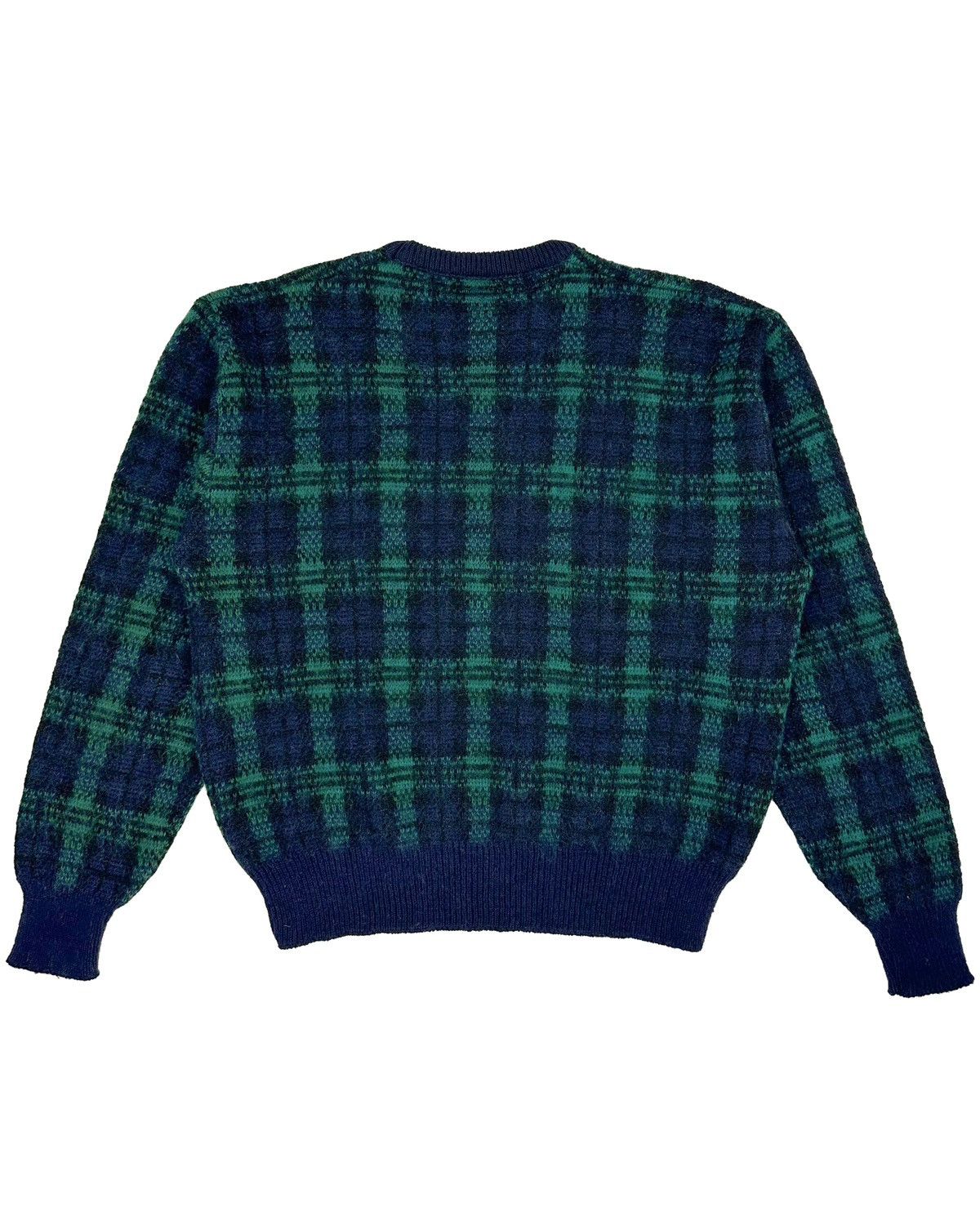 Pendleton × Vintage 70s Pendleton Blue Plaid “Country Traditionals” Wool Sweater Size US M / EU 48-50 / 2 - 2 Thumbnail