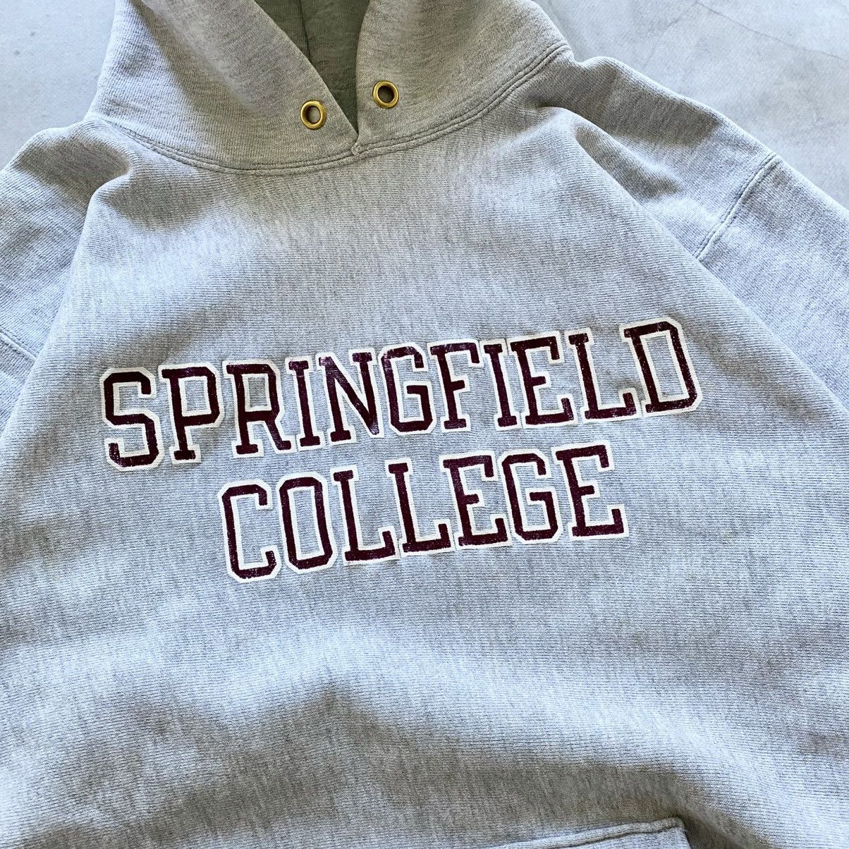 Champion 80s Champion Reverse Weave Springfield College Vtg Hoodie Size US XL / EU 56 / 4 - 3 Thumbnail