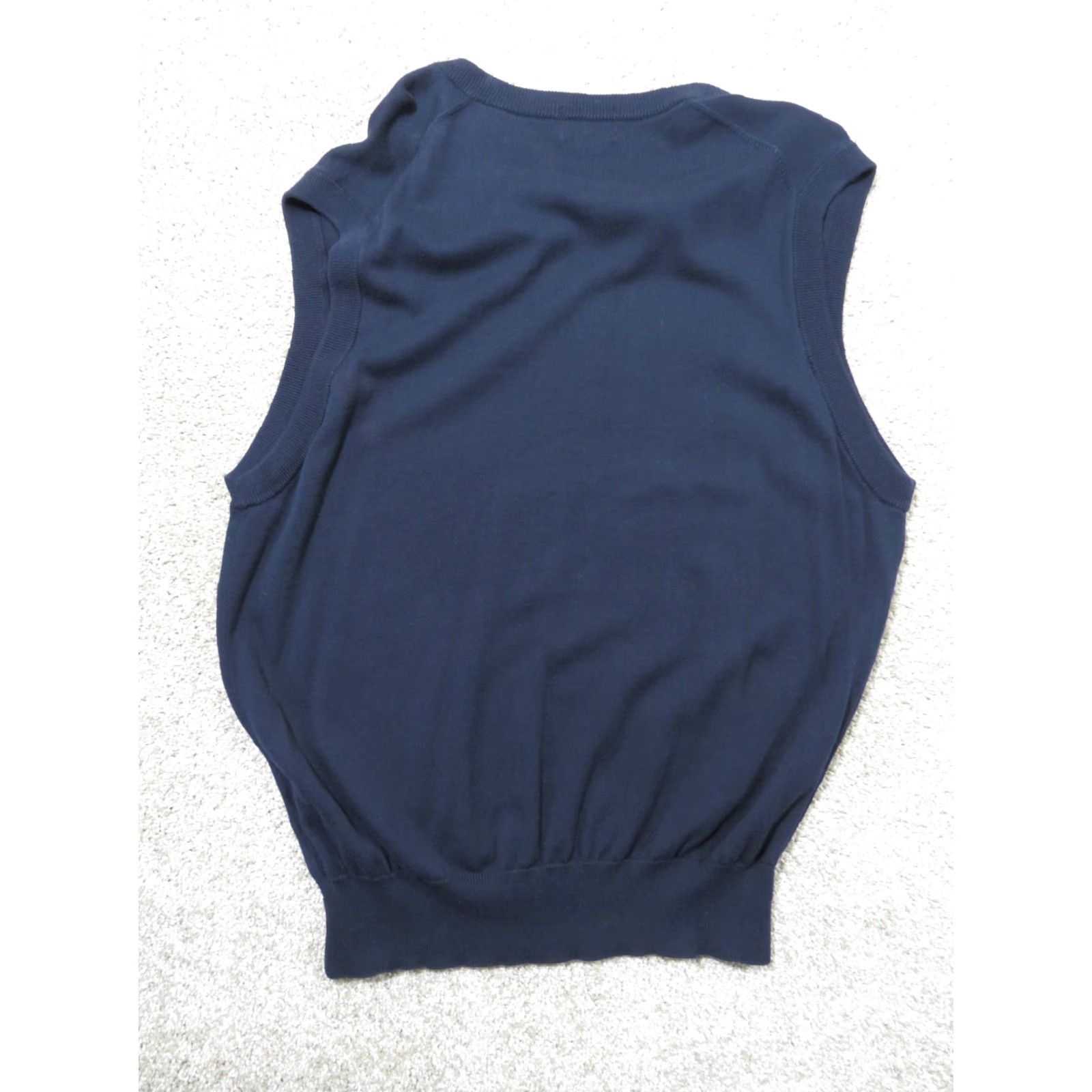 Vintage VINTAGE Slazenger Vest Cotton Navy Blue V-Neck Mens Large Knit Pullover Collarless Golf Spring Fall Winter Casual Business Size US L / EU 52-54 / 3 - 5 Thumbnail