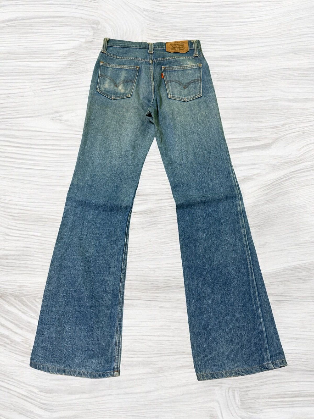 Levi's × Vintage Vintage Flared Levi's 516-0217 Blue Orange Tab Boot Cut Size US 26 / EU 42 - 2 Thumbnail