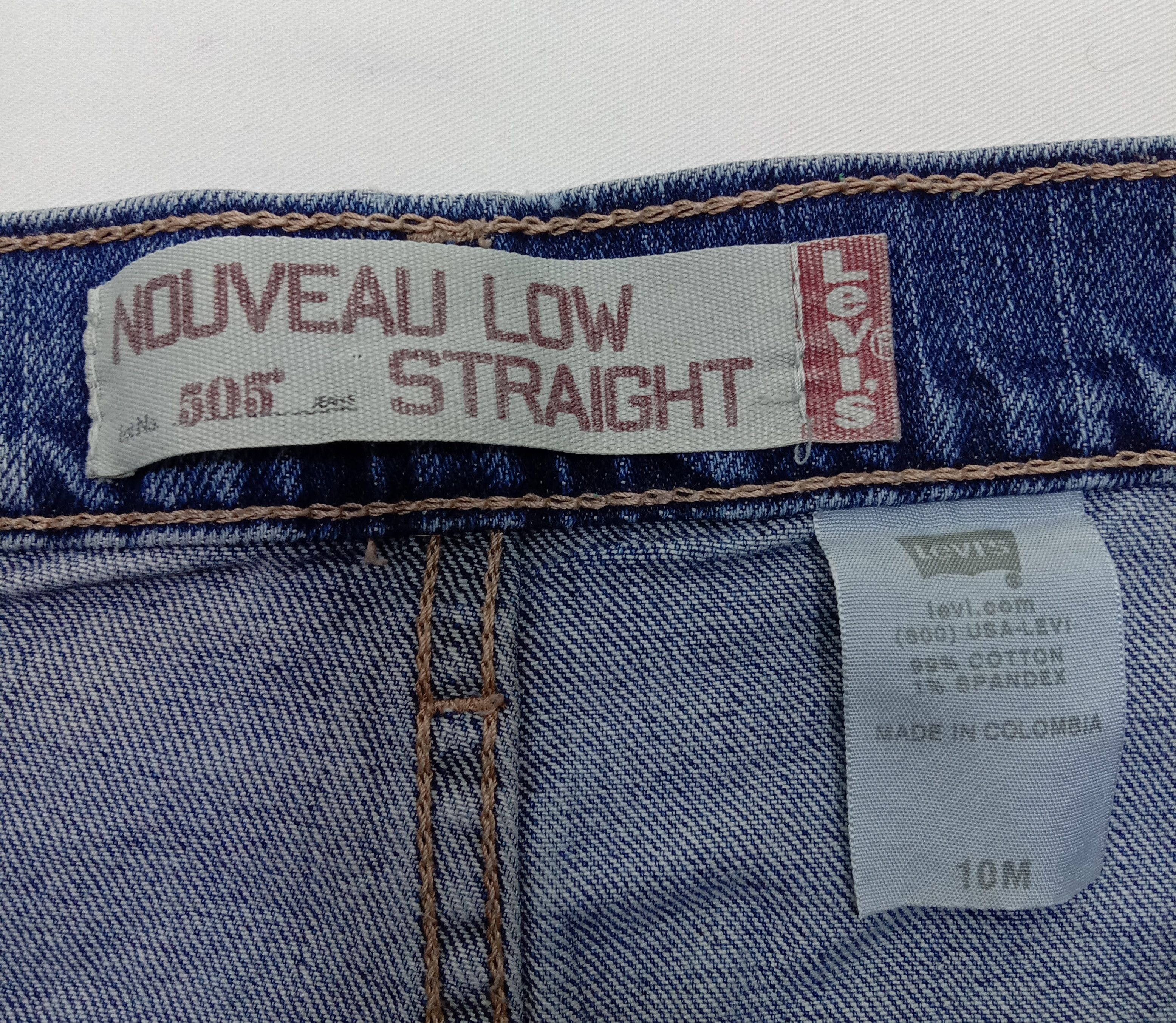 Levi's Vintage Levi's 505 Jeans Nouveau Low Straight Denim Size 31" - 13 Thumbnail