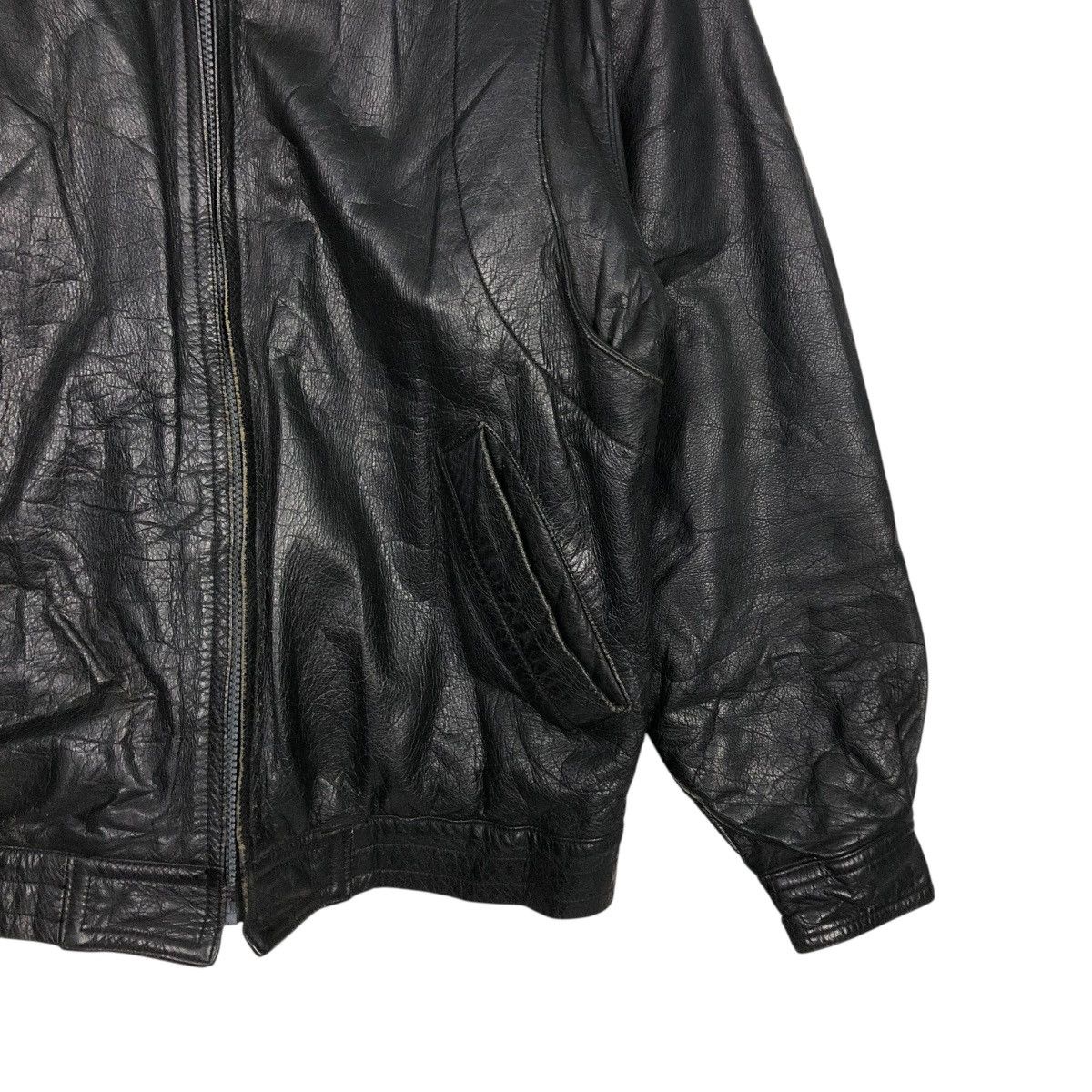Japanese Brand 🔥VINTAGE BIKER LEATHER JACKET UNBRANDED ISSEY MIYAKE Size US M / EU 48-50 / 2 - 7 Thumbnail