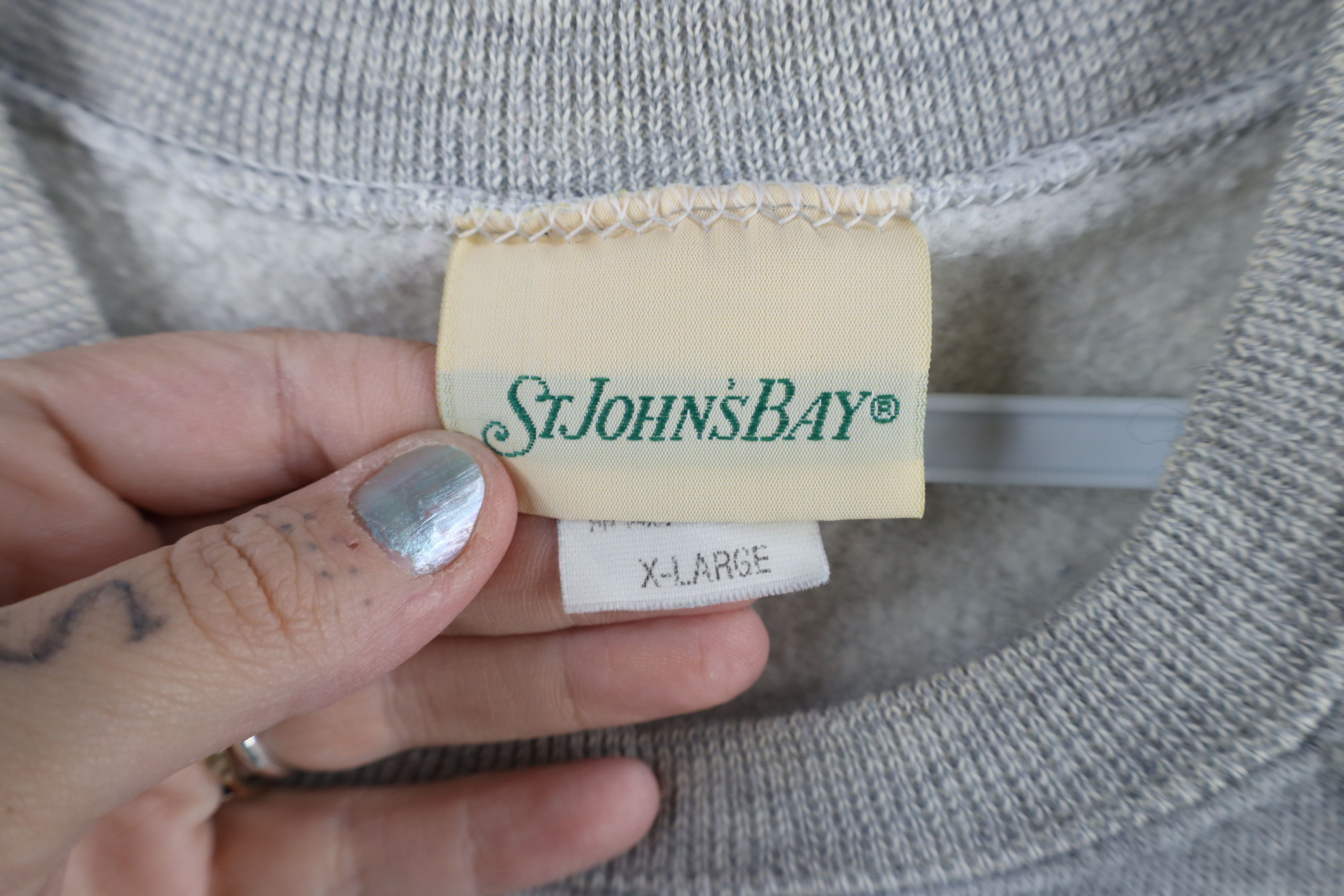 Vintage Vintage 90s Streetwear Triblend Crewneck Sweatshirt Gray USA Size US XL / EU 56 / 4 - 4 Thumbnail
