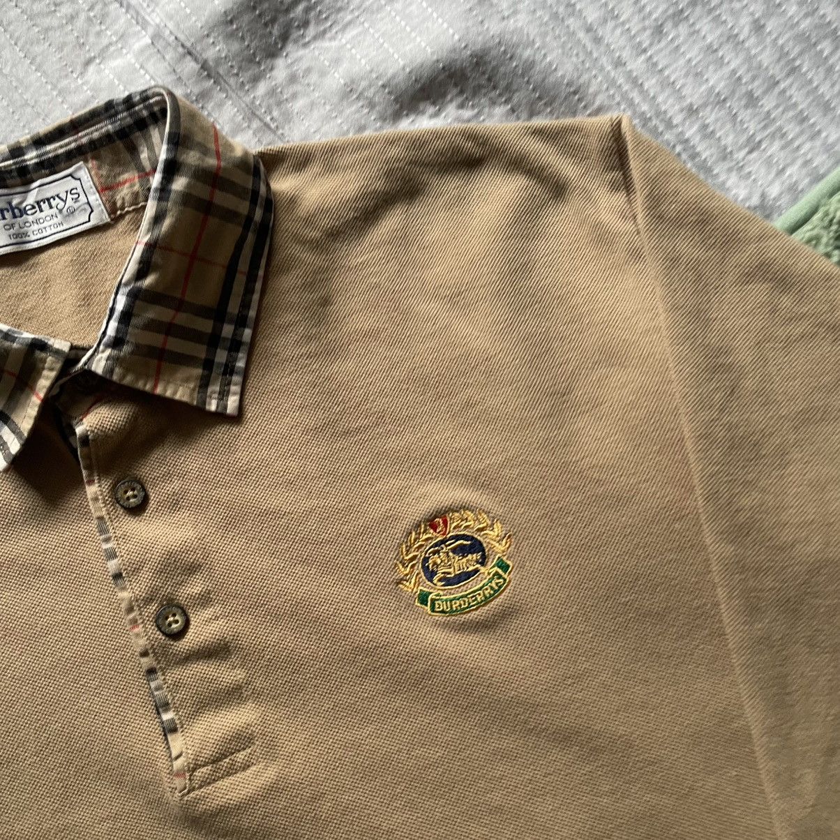 Burberry Vintage Burberry Nova Check Collar Long Sleeve 🍒 Size US M / EU 48-50 / 2 - 3 Thumbnail