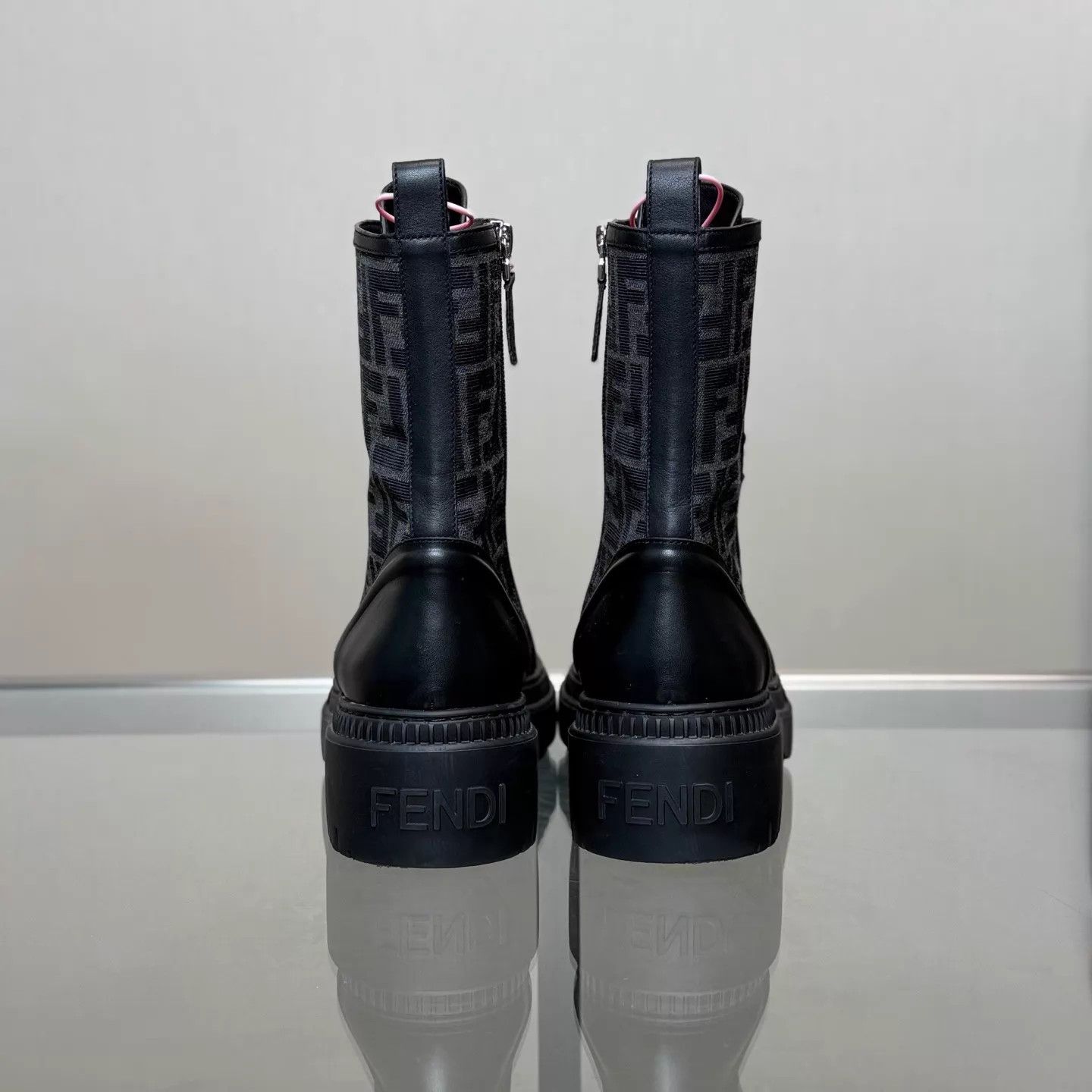 Fendi Fendi FF Monogram AOP Zipper Martin Boots 39 Size US 8.5 / IT 38.5 - 4 Thumbnail