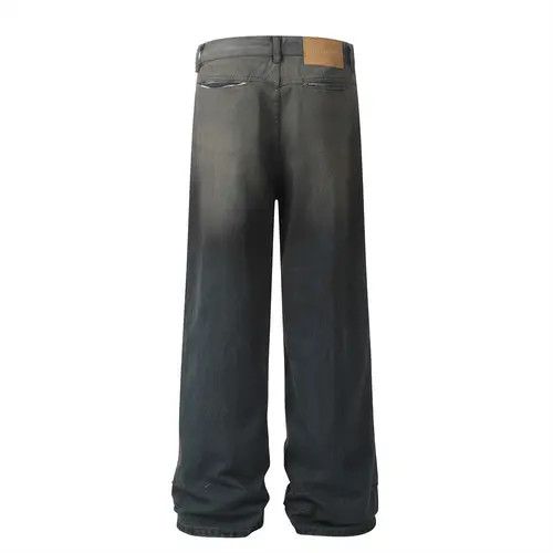 Hypebeast × Japanese Brand × Jean Heavy distressed men's tie-dyed gradient loose jeans Size US 32 / EU 48 - 3 Thumbnail