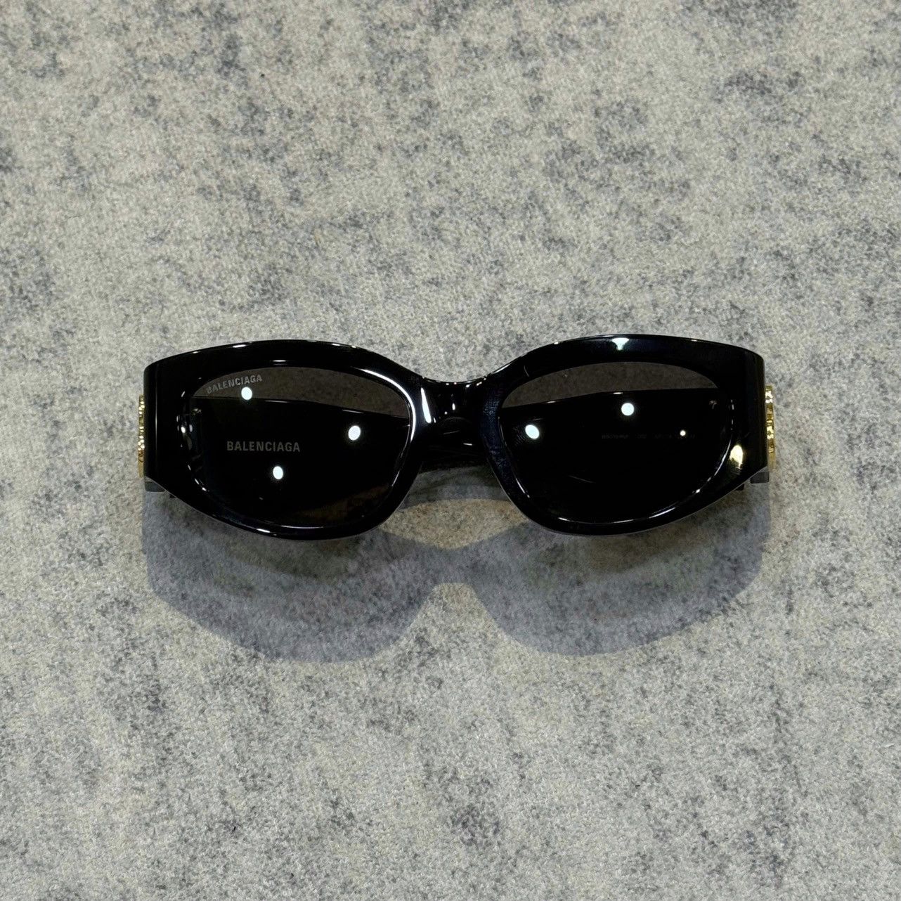 Balenciaga BALENCIAGA BB0324SK 002 Sunglasses BLACK GREY Size ONE SIZE - 7 Thumbnail