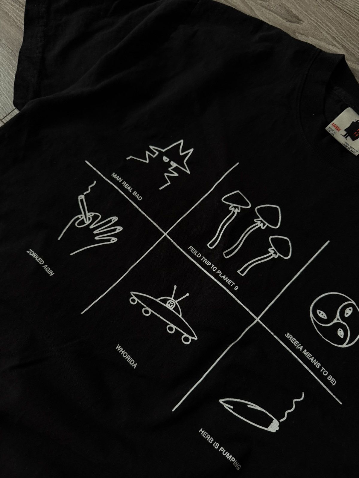 Other Crimewave Hippie Smoking Drip 420 Swag Y2k USA Made Tee Size US L / EU 52-54 / 3 - 12 Thumbnail
