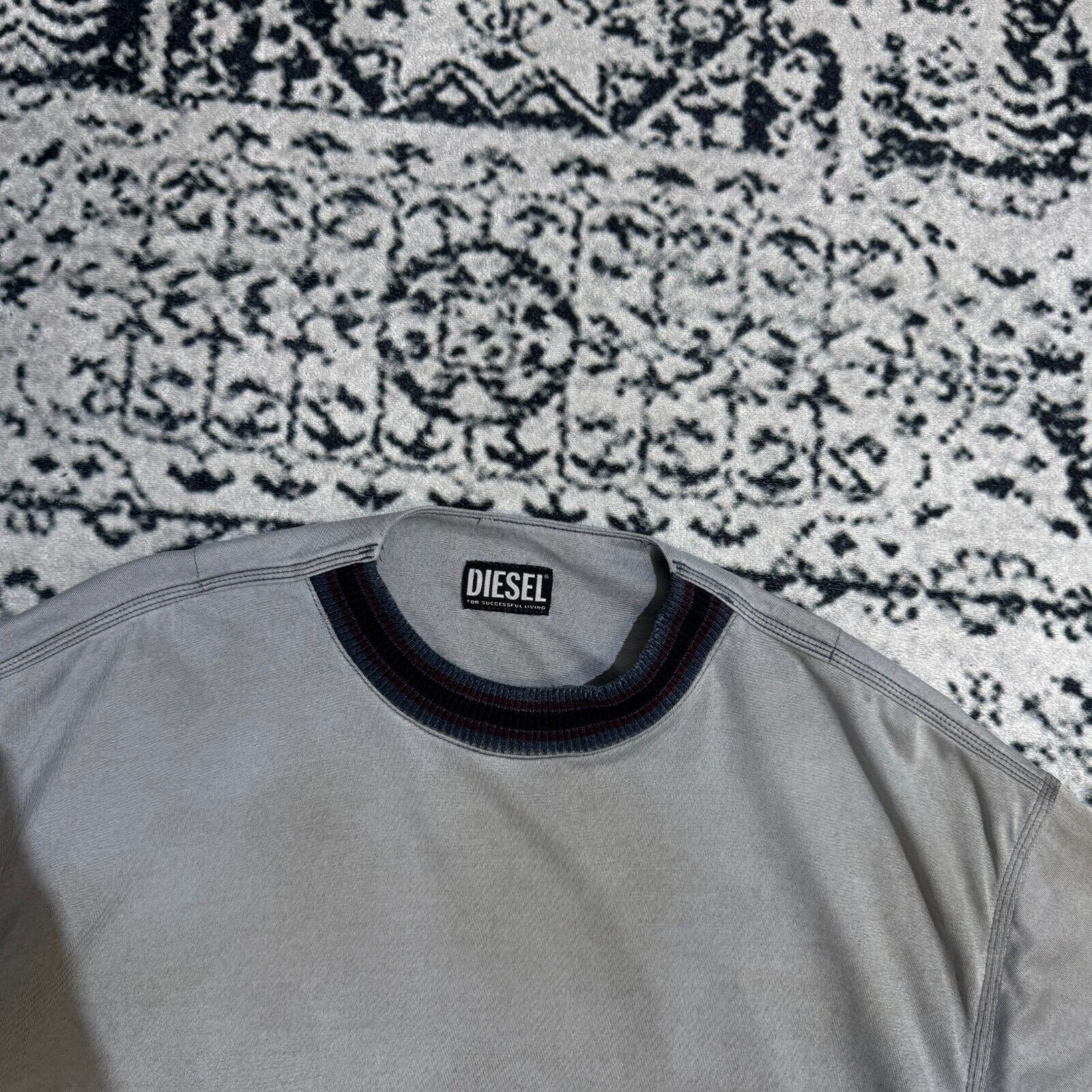 Diesel × Vintage Vintage Diesel Gray Cotton T-Shirt Size XL Archive Washed Size US XL / EU 56 / 4 - 7 Thumbnail