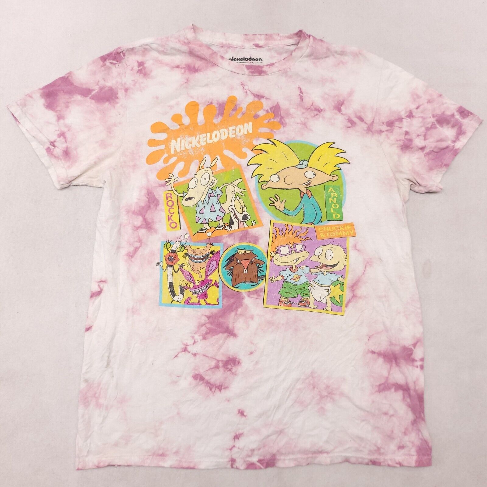 Nickelodeon Nickelodeon Pullover T Shirt Adult Mens Size Medium M Pink Size US M / EU 48-50 / 2 - 2 Thumbnail