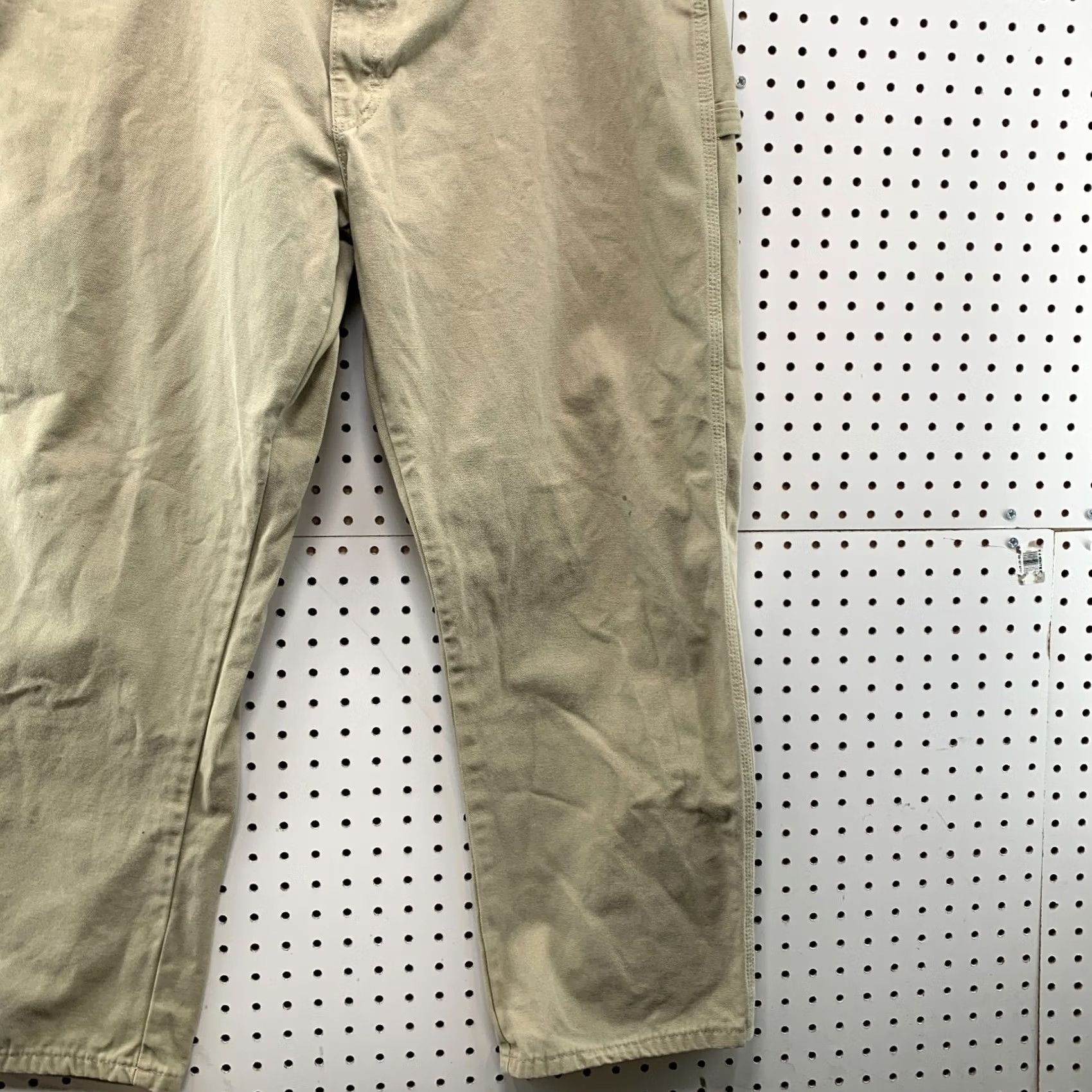 Dickies VINTAGE Dickies Carpenter Pants Mens 41X30 Beige Canvas Workwear Size US 42 / EU 58 - 6 Thumbnail