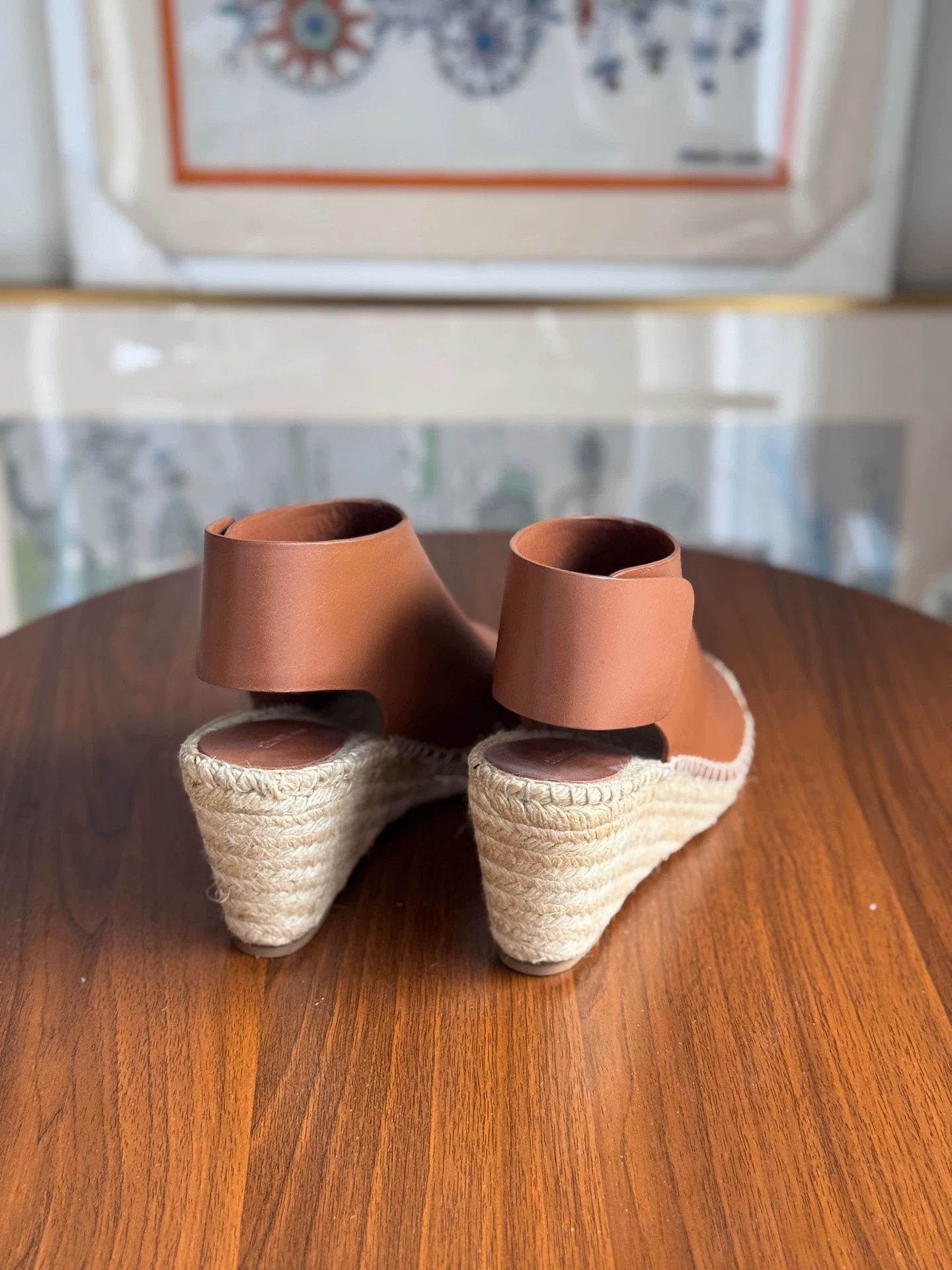 Celine Unused Celine Fur Rattan Sole Block Heel Sandals Size 39 Size US 8 / IT 38 - 4 Thumbnail