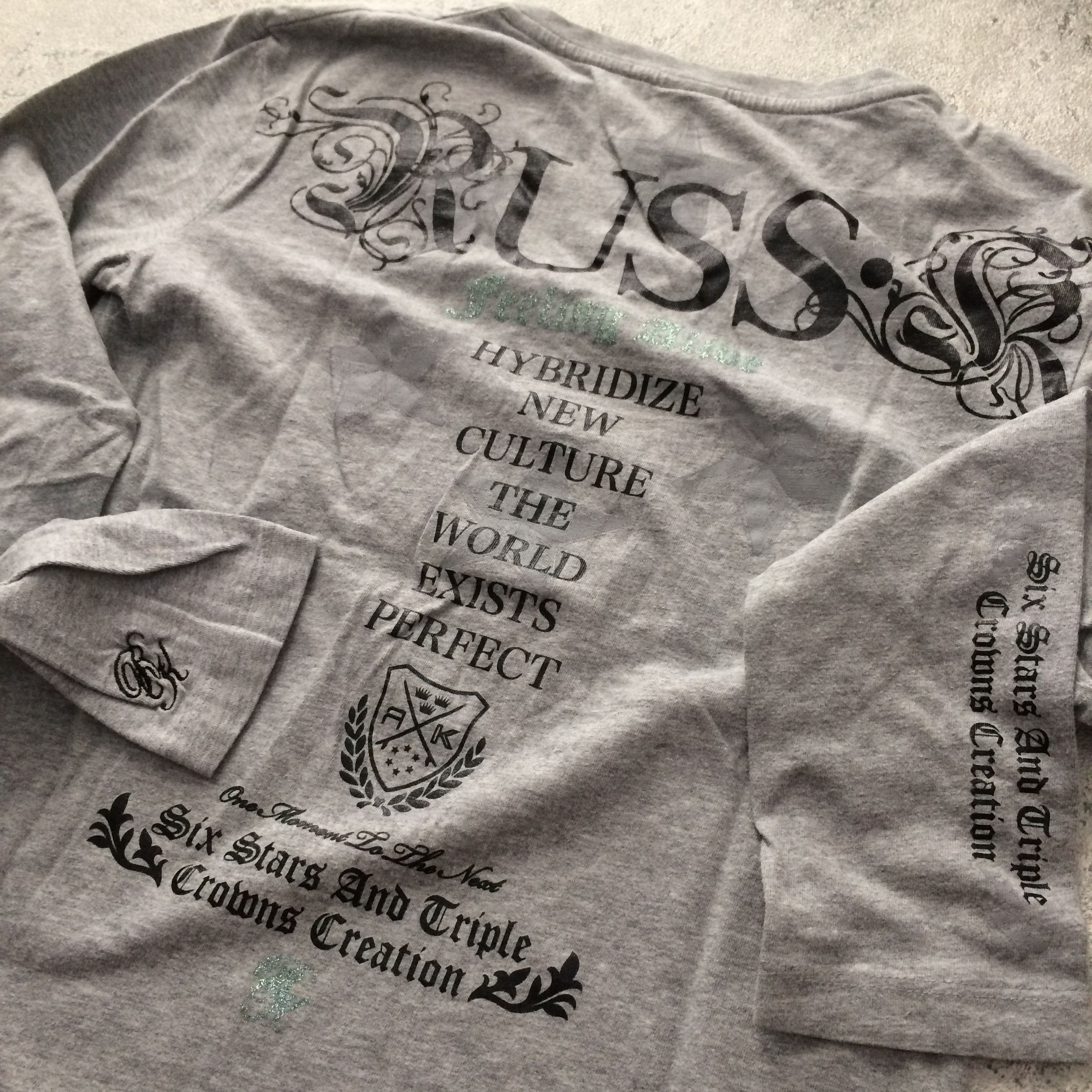 Japanese Brand Long Sleeve with Graphic Design from Russ-K Brand Poem Size US M / EU 48-50 / 2 - 6 Thumbnail
