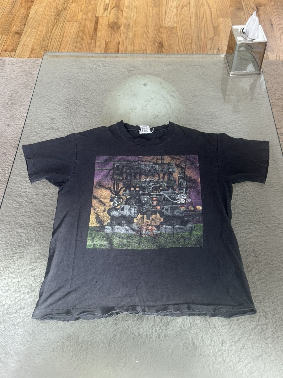 Vintage Single-stitch Tesla “Bust a Nut “ 95 Tour Tee Size US L / EU 52-54 / 3 - 1 Thumbnail