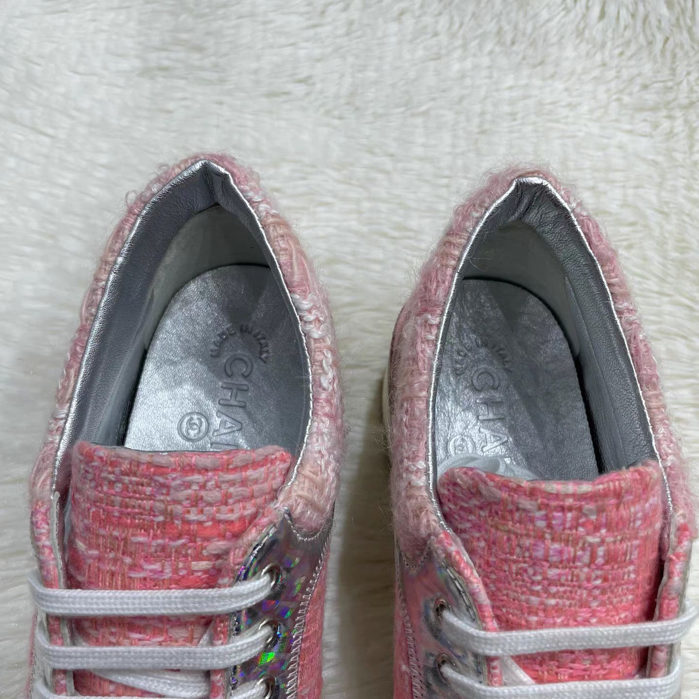 Chanel CHANEL Tweed Woven Low-Top Casual Sneakers K15 Size US 6 / IT 36 - 7 Thumbnail