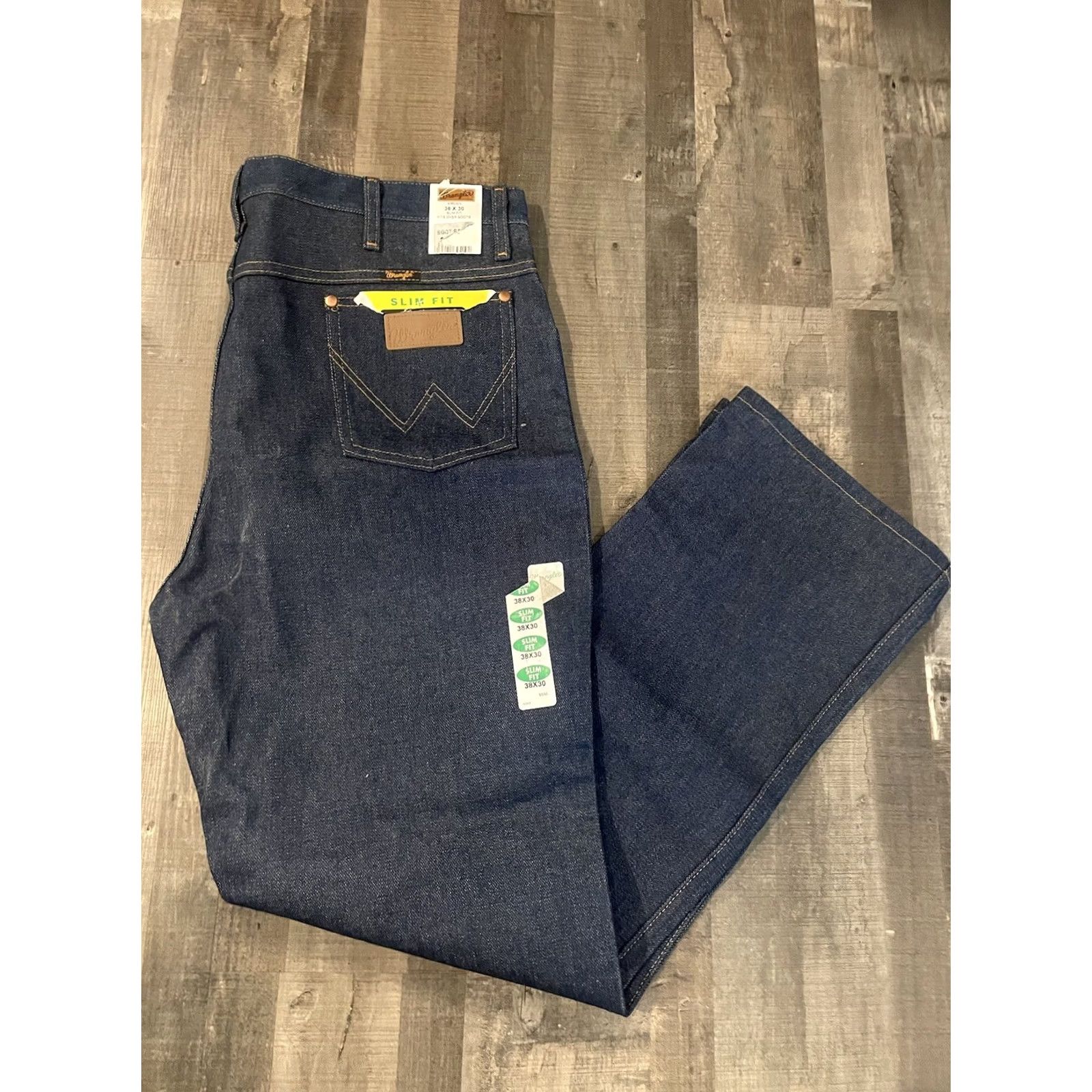 Wrangler VINTAGE Wrangler Denim Jeans 38x30 Slim Bootcut 5-Pocket Blue Size US 38 / EU 54 - 2 Thumbnail