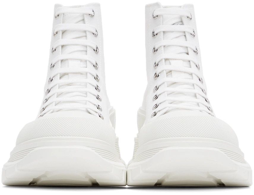 Alexander McQueen o1y1024 Hi-Top Sneakers in White Size US 7 / EU 40 - 3 Thumbnail