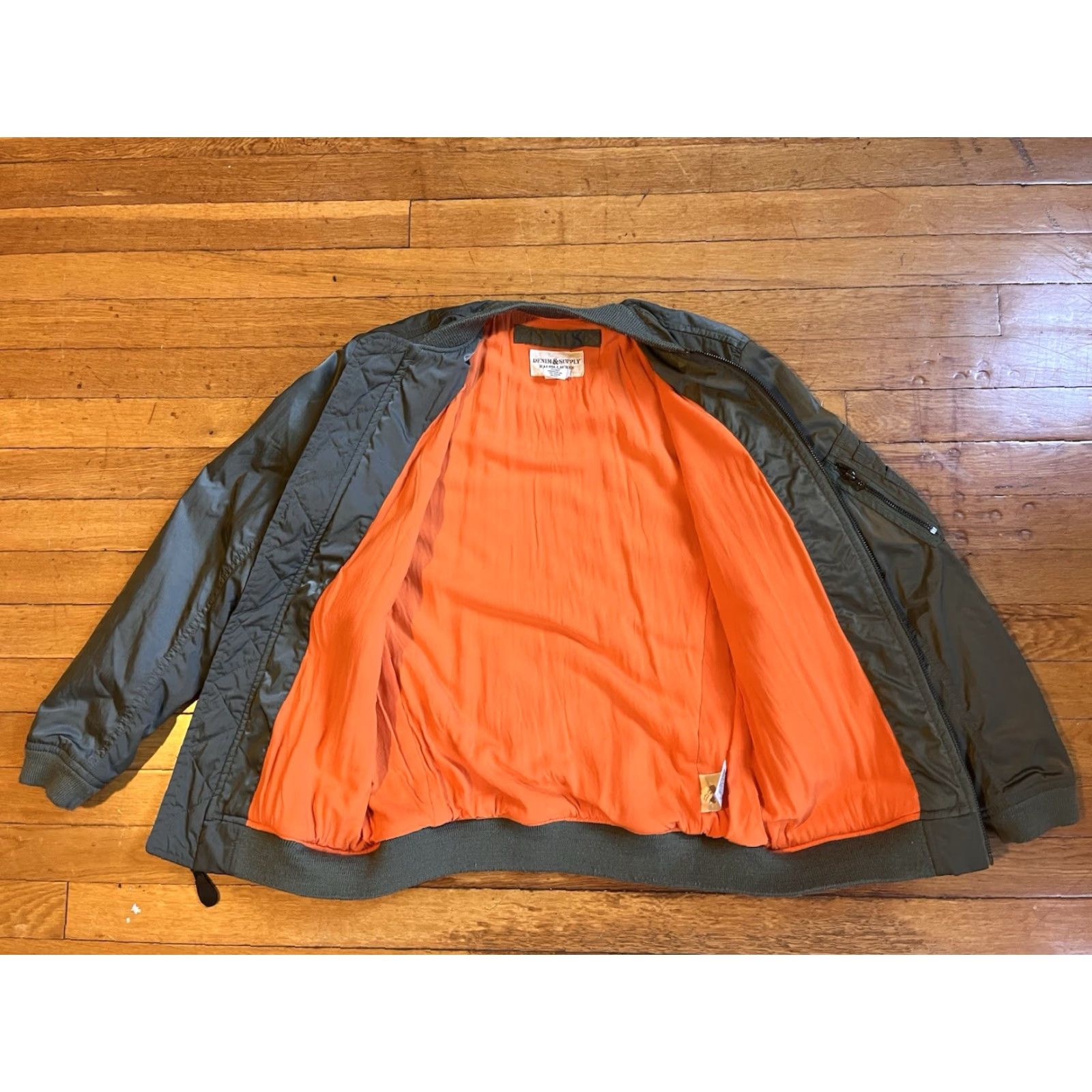 Ralph Lauren Ralph Lauren Denim & Supply Bomber Jacket Mens Small Army Green Shirt Size US S / EU 44-46 / 1 - 5 Thumbnail