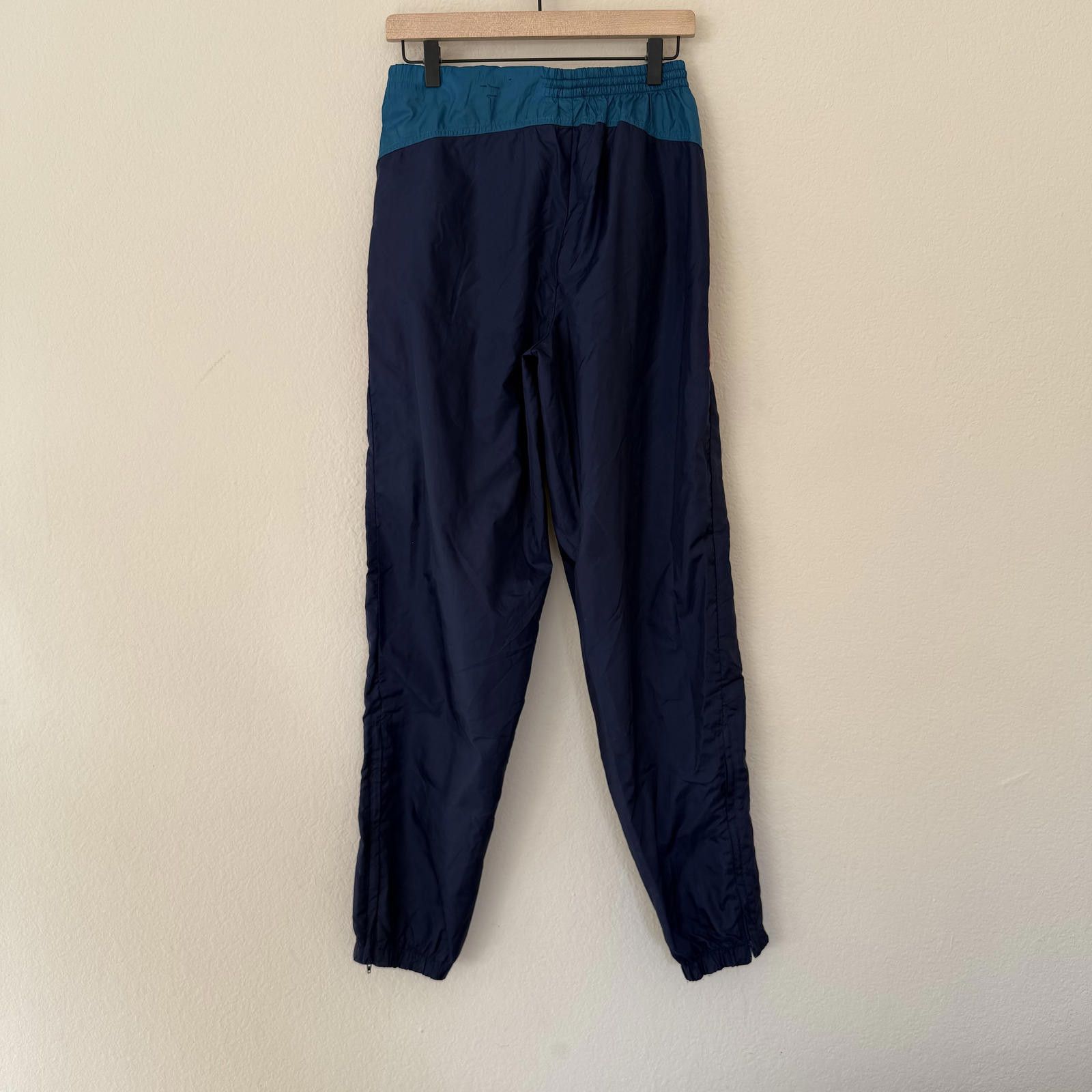 Nike Nike Pants Men's M Navy Teal Red VTG 90s Windbreaker Size US 32 / EU 48 - 4 Thumbnail