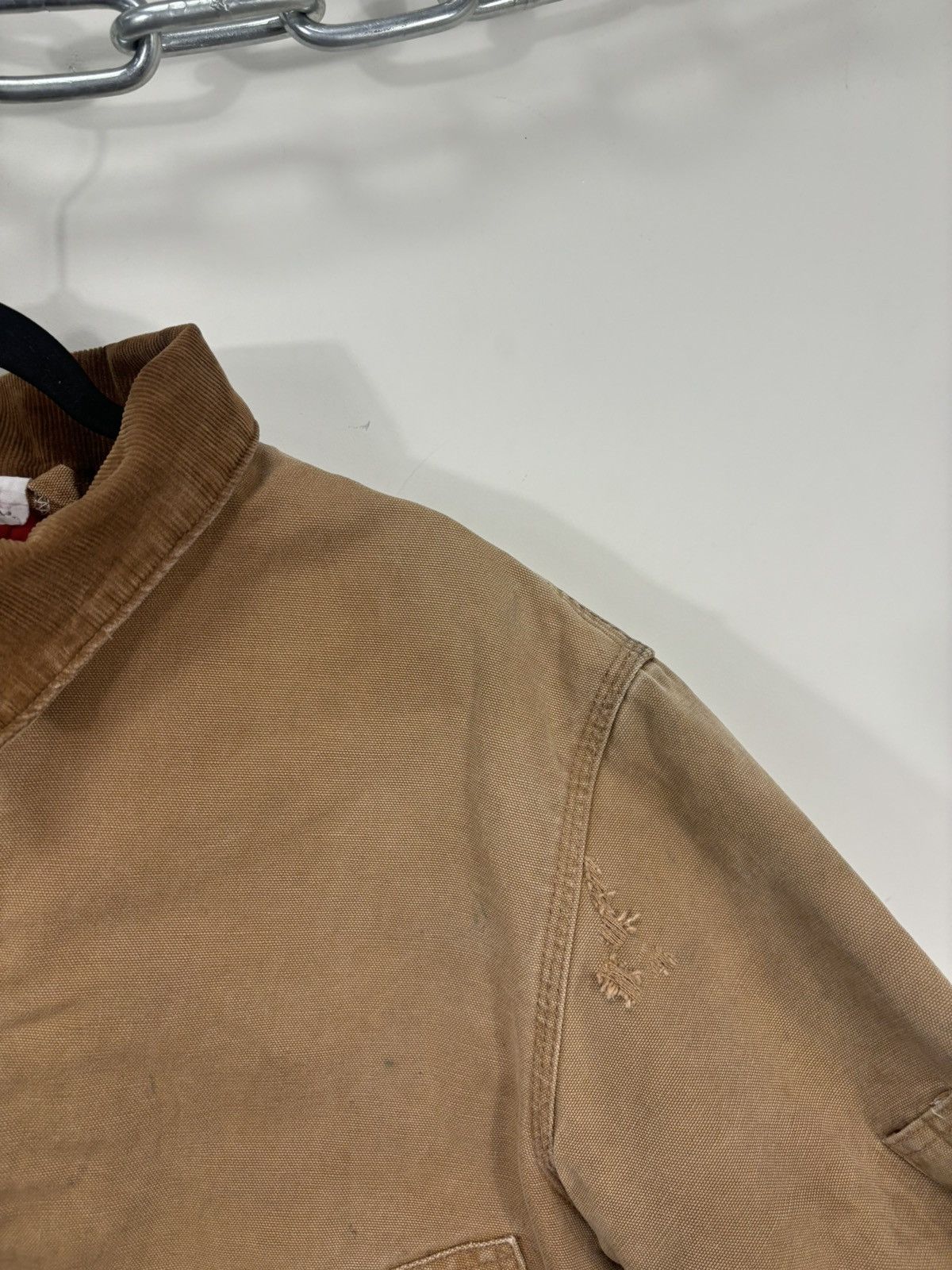 Carhartt Vintage 90s Carhartt Made In USA Washed Boxy Cropped Jacket Size US L / EU 52-54 / 3 - 13 Thumbnail