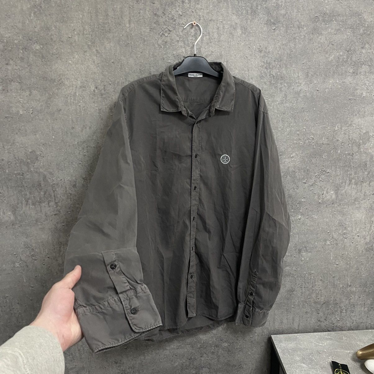 Stone Island Vintage 90s Stone Island Shirt Button Up Size US XXL / EU 58 / 5 - 3 Thumbnail