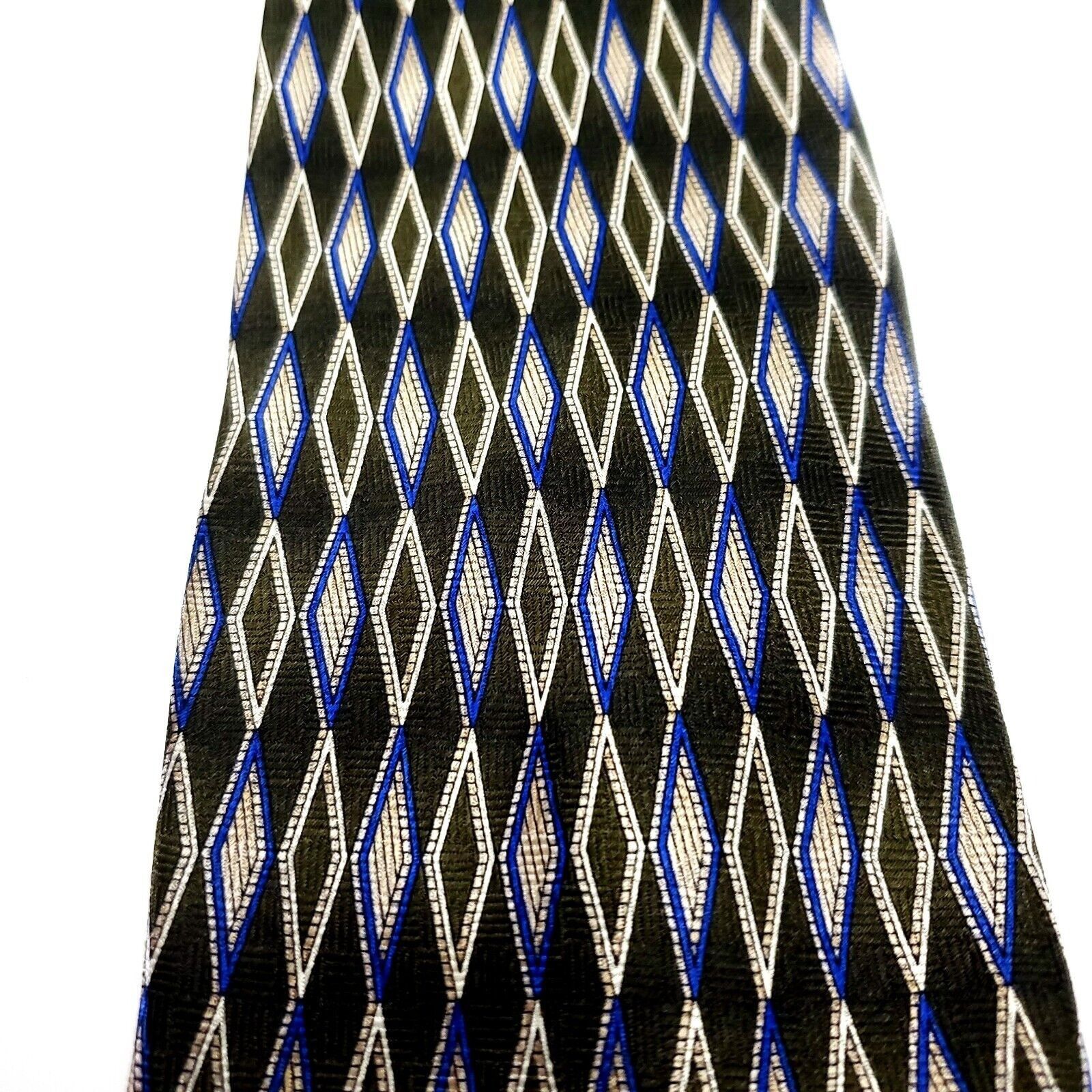 Jos. A. Bank Jos A Bank Multi Colored Silk Tie Woven Long Check Size ONE SIZE - 2 Thumbnail