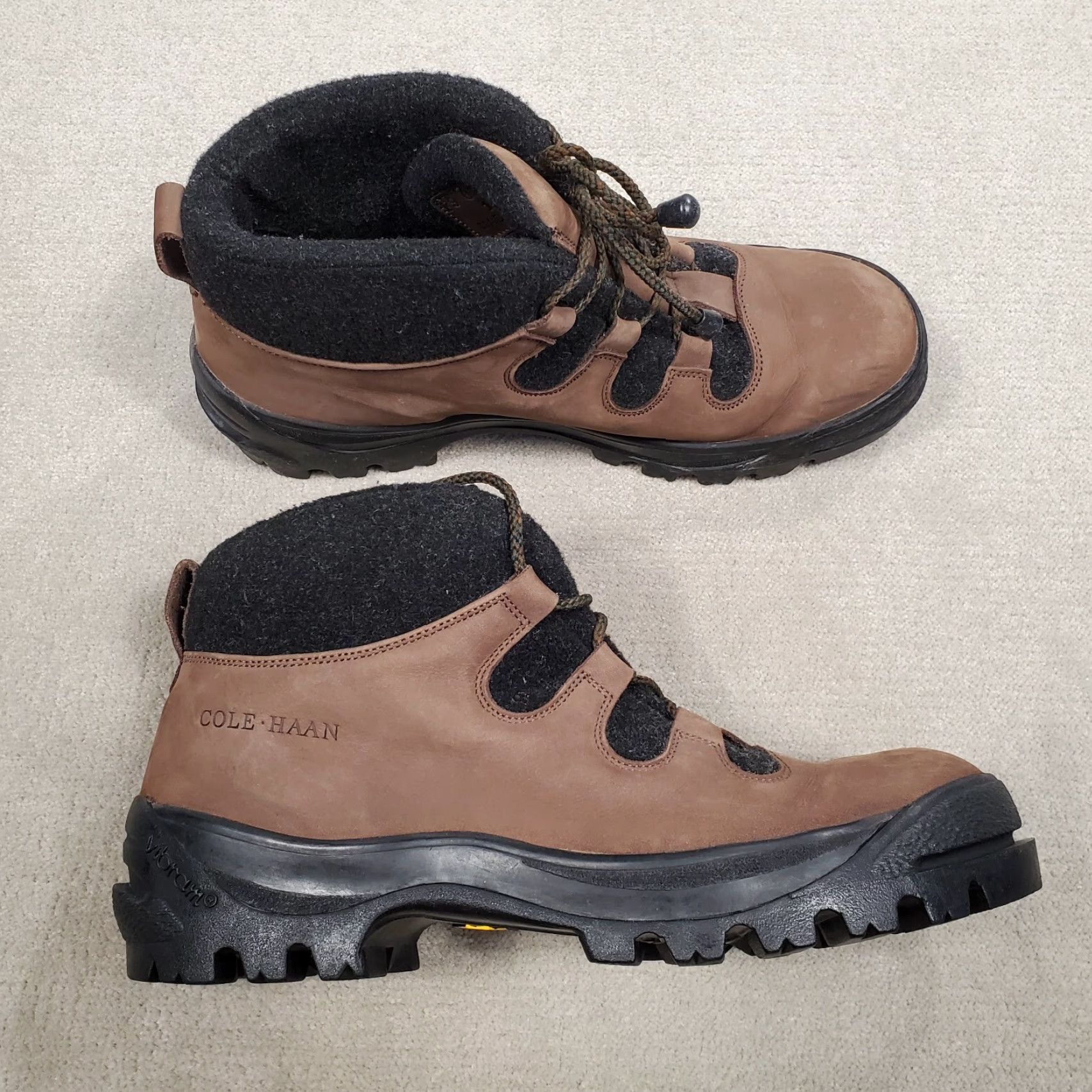 Cole Haan Cole Haan Boots Mens 11.5 M Brown Leather Vibram Sole Made In Italy 05117 163 Size US 12 / EU 45 - 2 Thumbnail