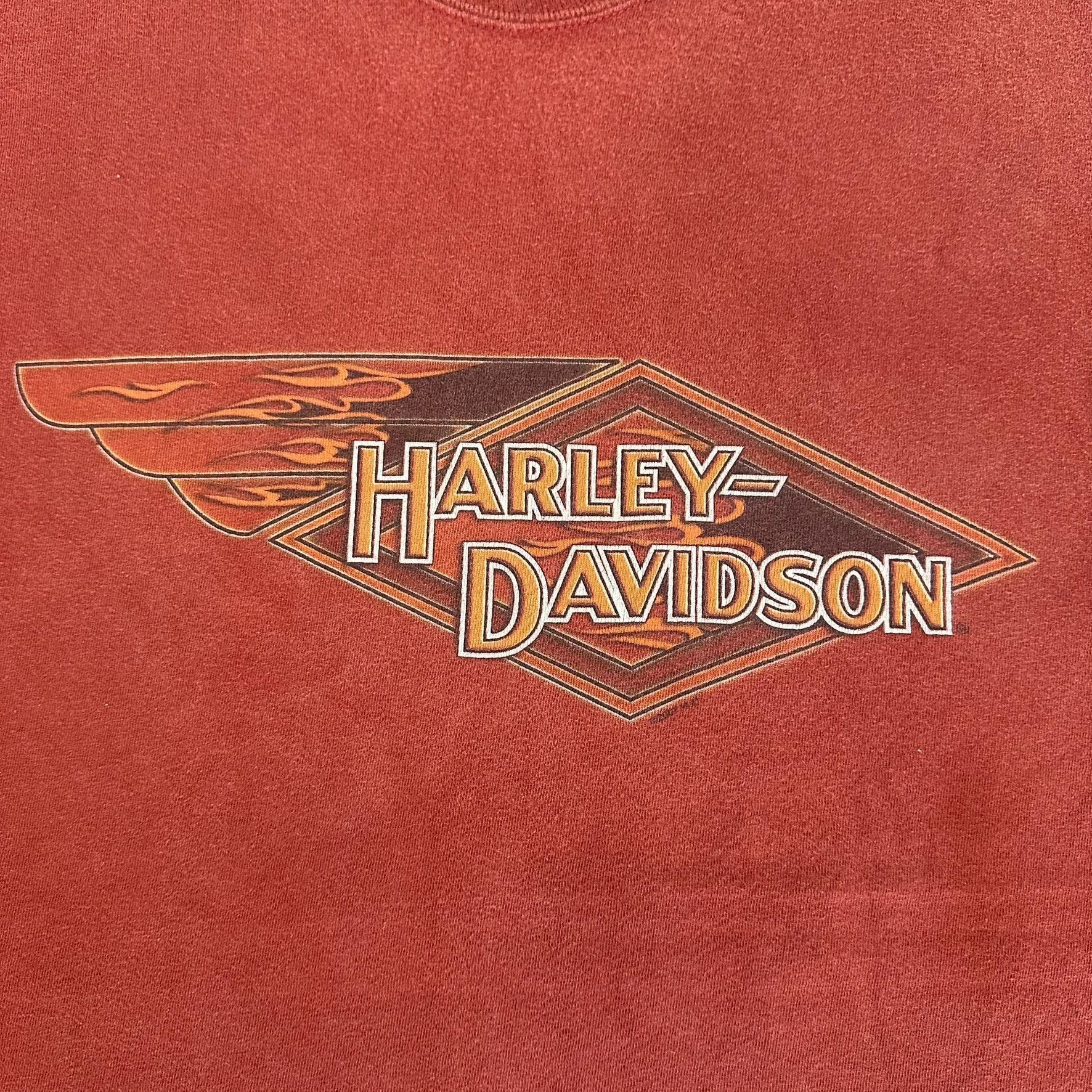Harley Davidson Vintage Y2K Harley Davidson Las Vegas T-Shirt Flames Jester Size US XXL / EU 58 / 5 - 2 Thumbnail