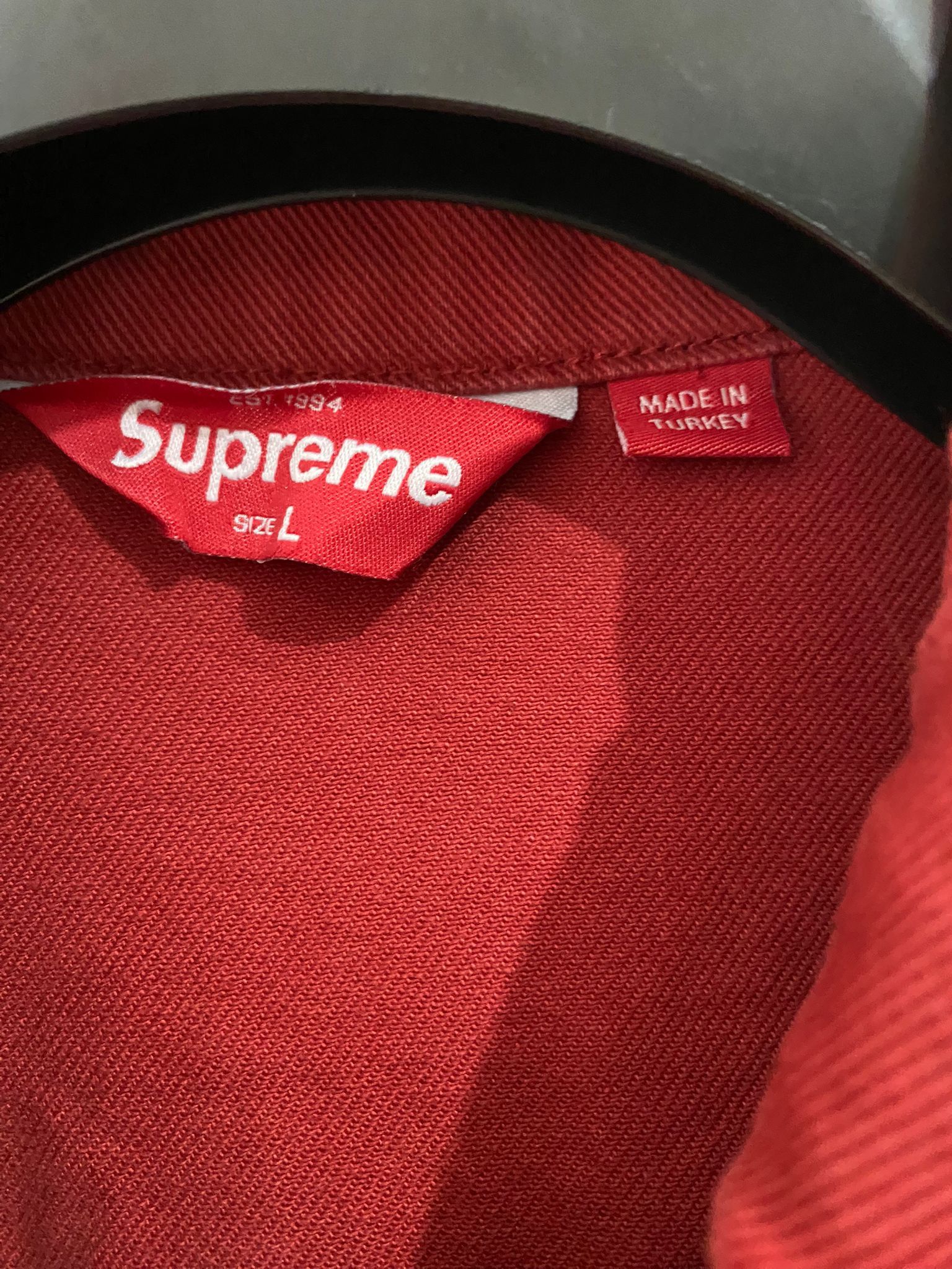 Supreme 2-Tone Paneled Denim Jacket Size US L / EU 52-54 / 3 - 8 Thumbnail