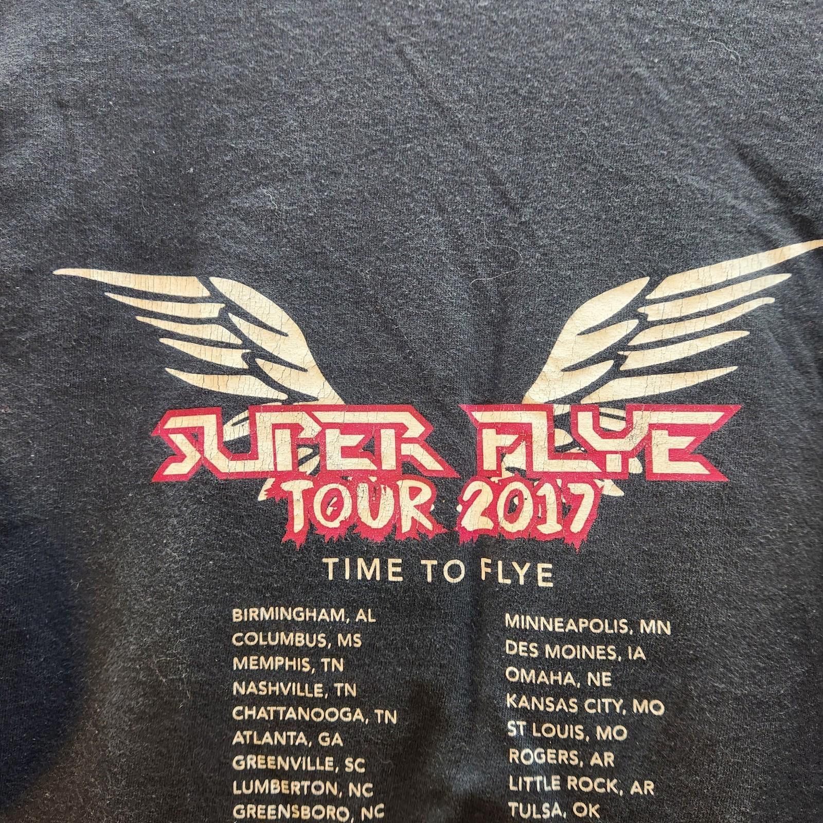 Gildan Flye Or Die Super Flye Tour Shirt Mens 2XL Size US XXL / EU 58 / 5 - 6 Thumbnail