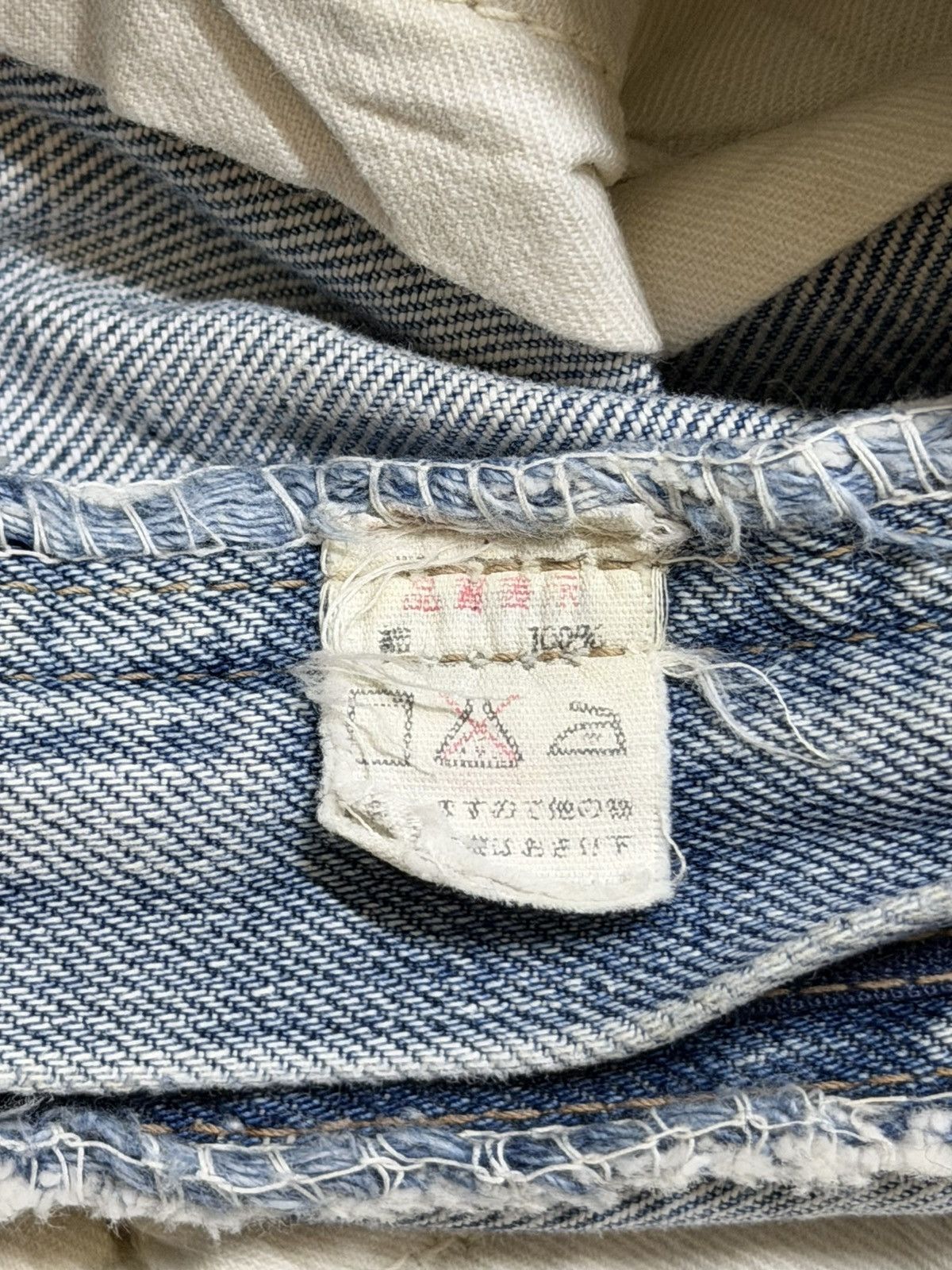 Big John Vintage 90s Big John Faded Wash Wide Leg Bell Bottom Flared Size US 29 - 10 Thumbnail