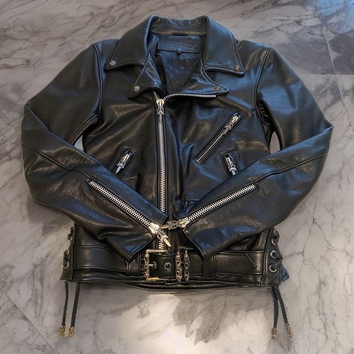 Chrome Hearts Chrome Hearts Leather JJ Dean Leather Biker Jacket ...