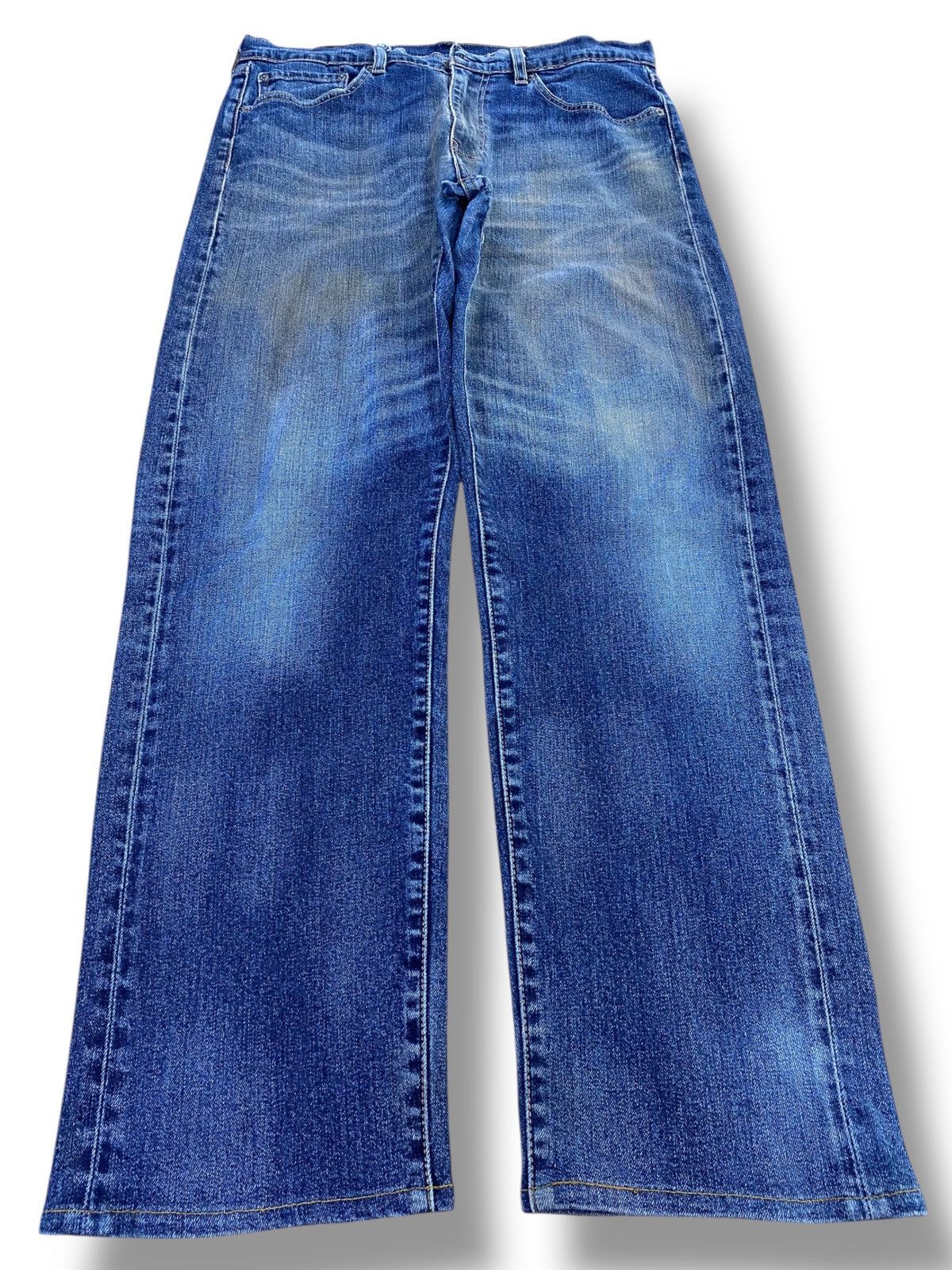 Levi's Levi’s Mud Wash Whiskered Style Straight Leg Jeans Size US 33 - 1 Thumbnail