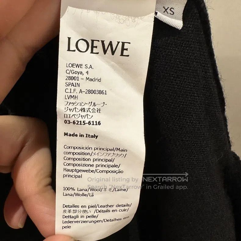 Loewe Loewe Leather patch logo wool sweater Size XS / US 0-2 / IT 36-38 - 4 Thumbnail