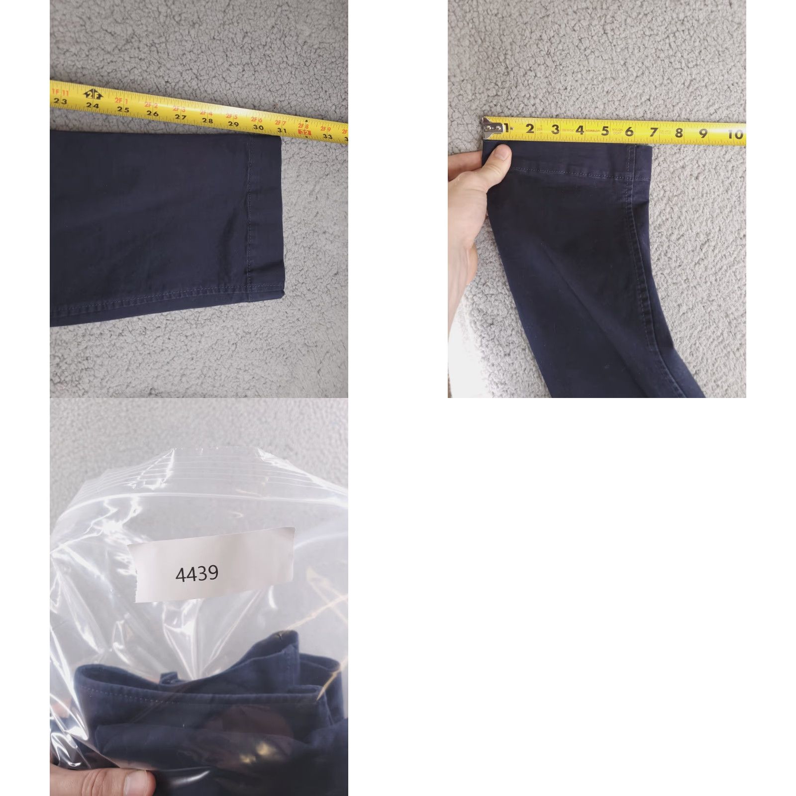 Vintage Aero Pants Mens 30x31 Chino Slim Blue Navy Straight 30 Inseam Regular Mens Size US 30 / EU 46 - 8 Thumbnail