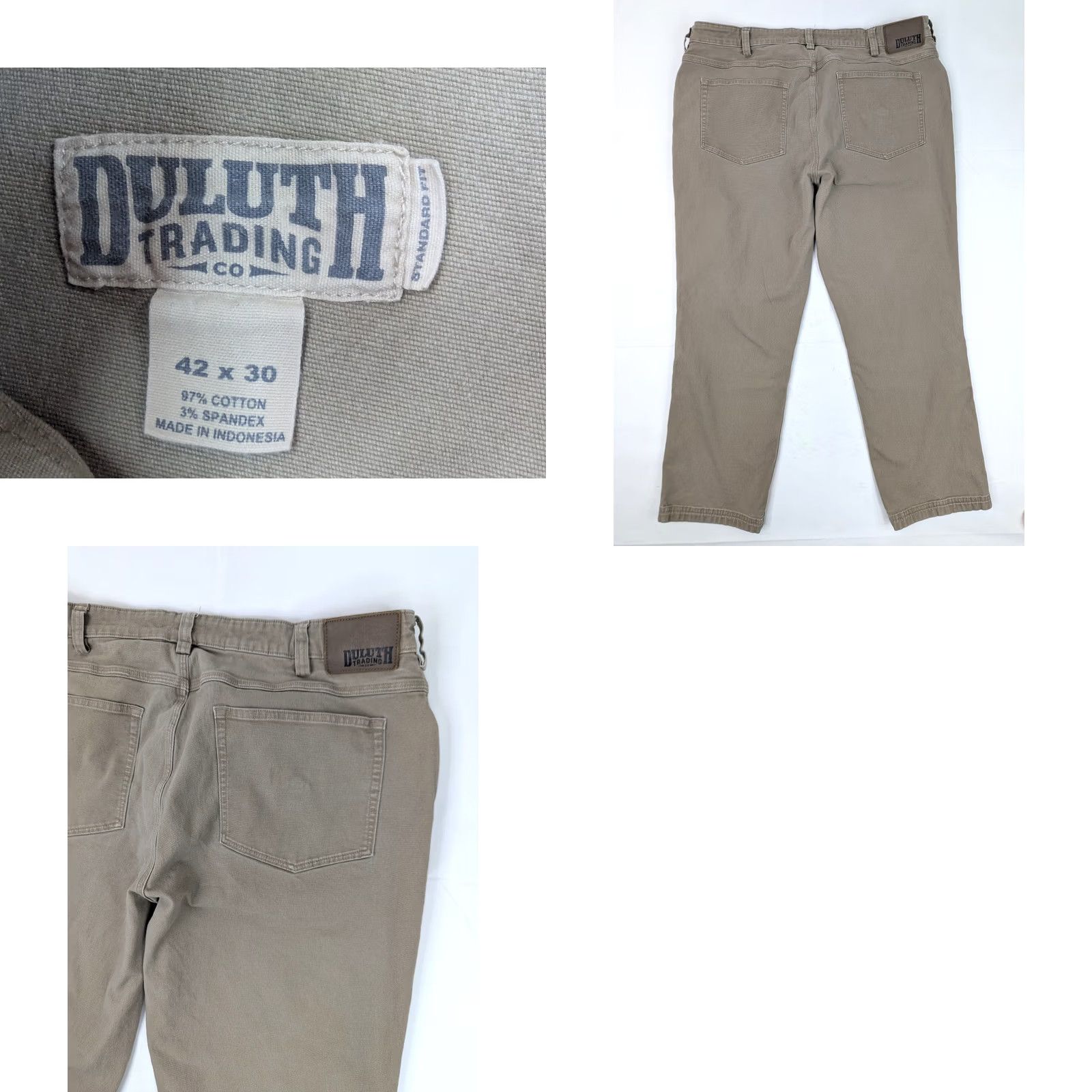 Vintage Duluth Pants Flex Fire Hose Standard Fit Men 42x30 Beige Khakis 5-Pocket Workwear Regular Mens Pants Flex Fire Hose Beige Size US 38 / EU 54 - 8 Thumbnail