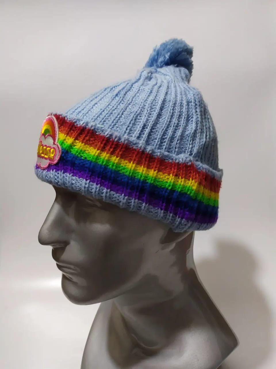 Ellesse × Vintage Ellesse Rainbow Beanie Hats Size ONE SIZE - 4 Thumbnail