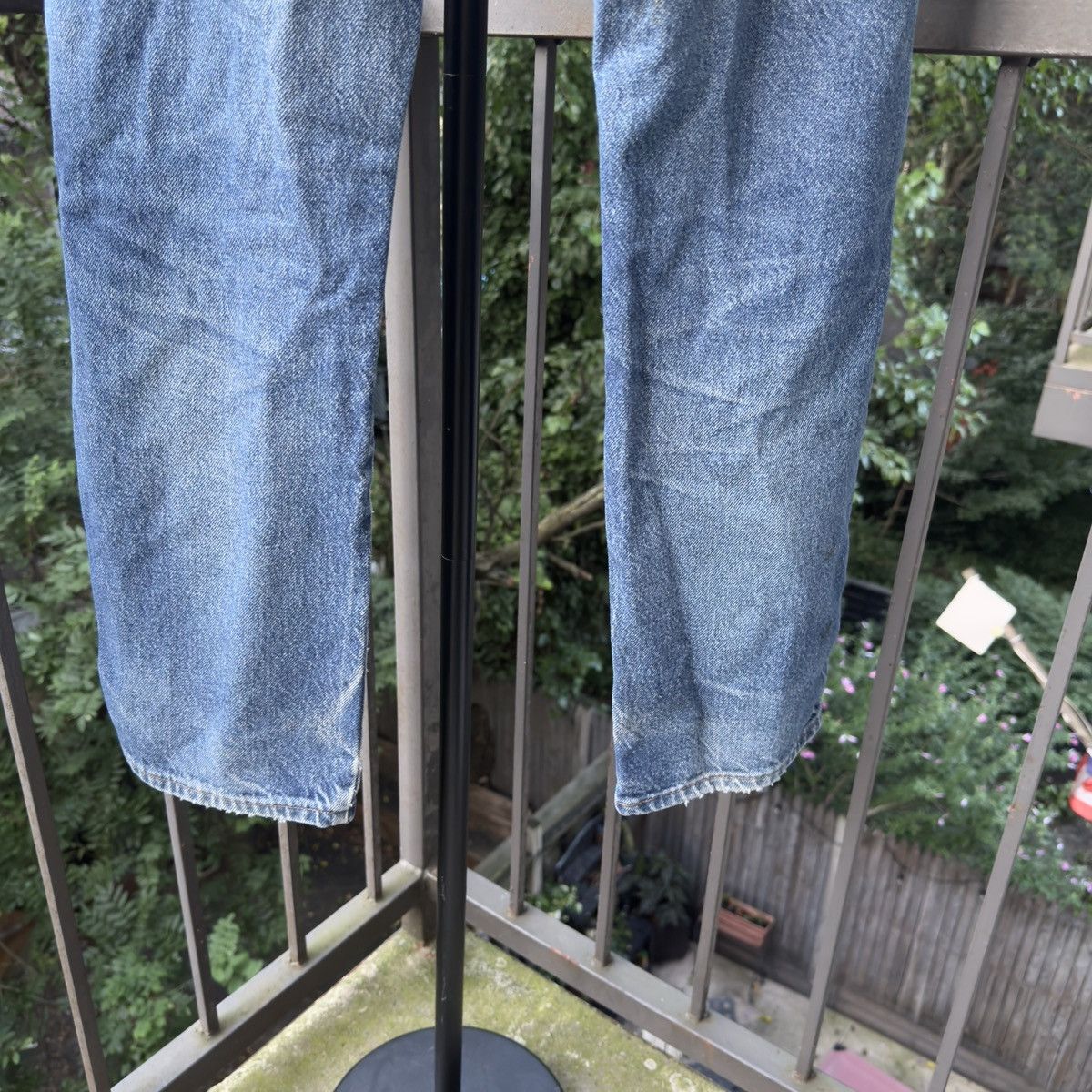 Vintage Thrashed Faded Distressed Rustler Jeans ERD Grunge Chrome Size US 32 / EU 48 - 9 Thumbnail