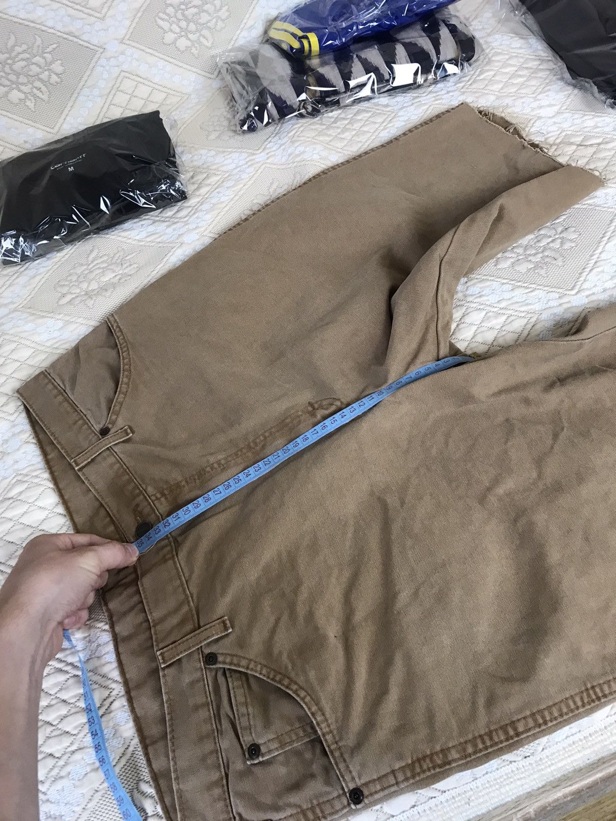 Dickies × Vintage 🔥 Vintage Dickies Work Denim Distressed Baggy Y2K Shorts Size US 36 / EU 52 - 7 Thumbnail