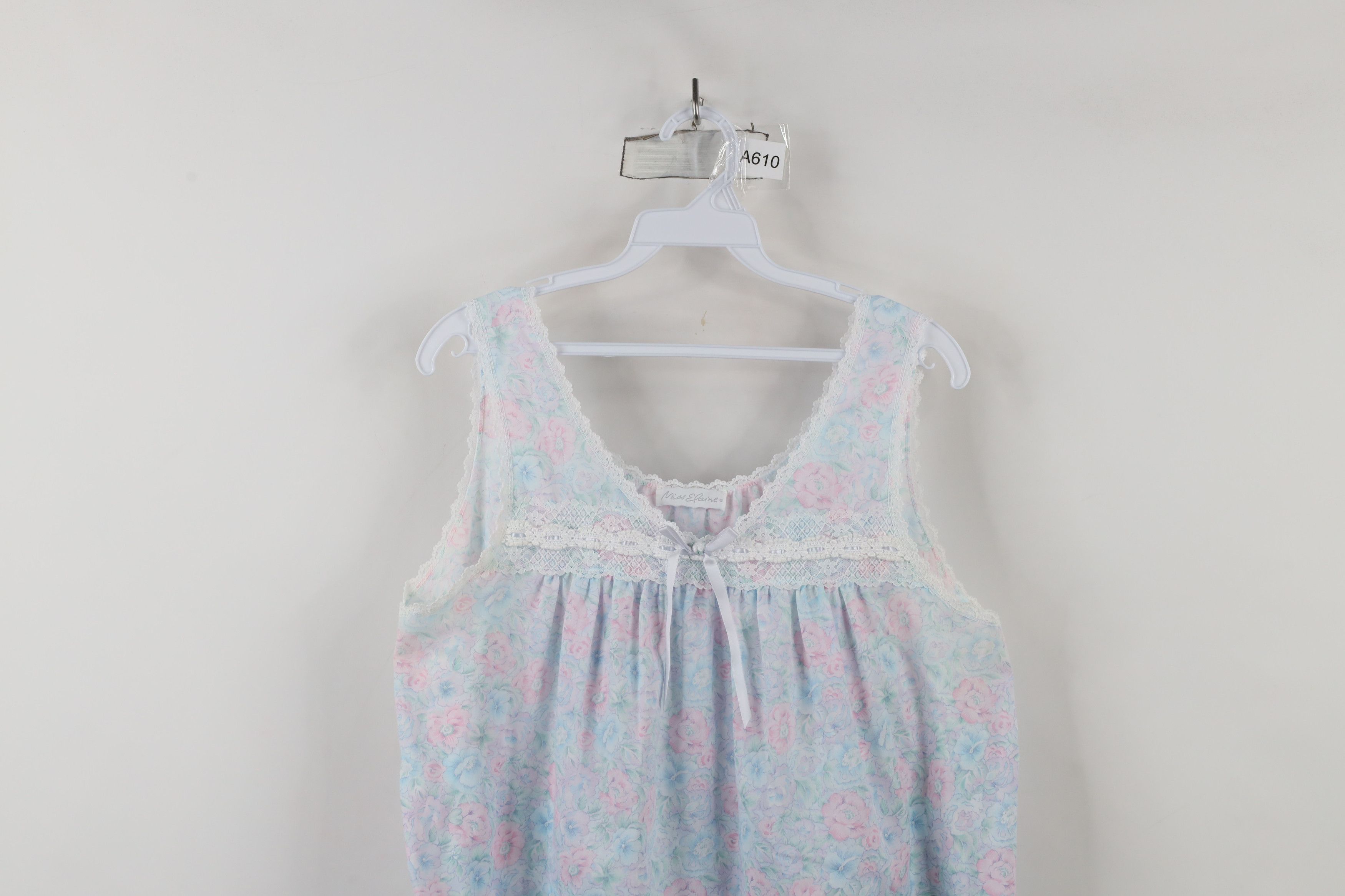 Vintage Vintage 90s Miss Elaine Lace Night Gown Sleep Shirt USA Size M / US 6-8 / IT 42-44 - 2 Thumbnail