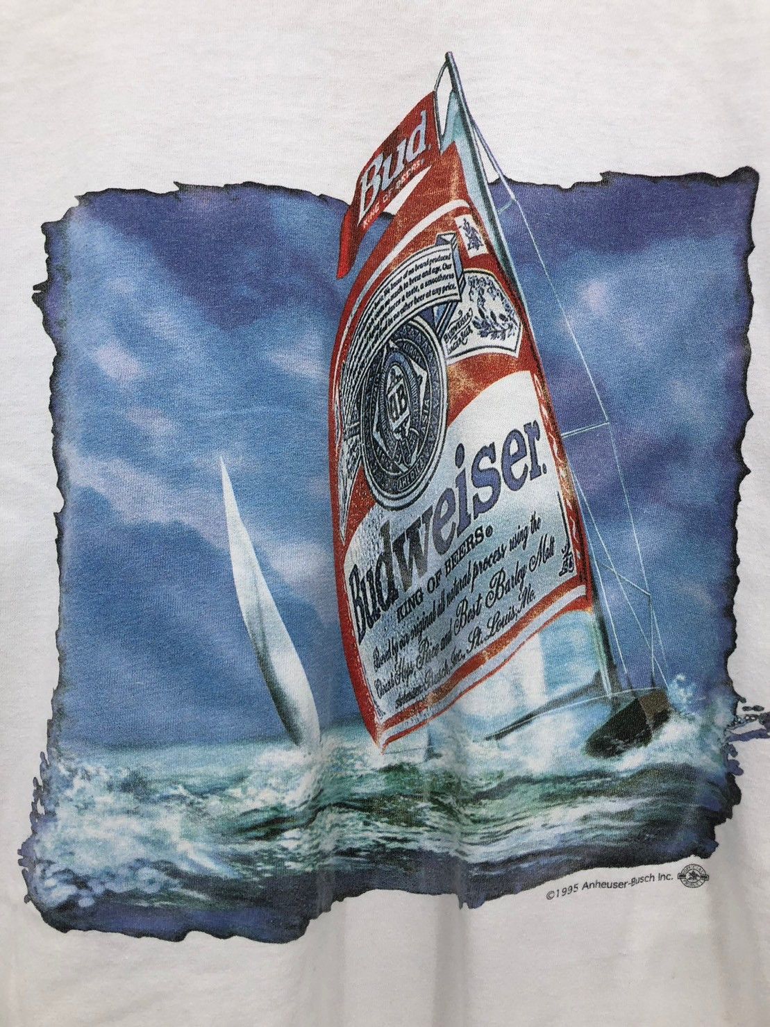 Budweiser × Vintage Vintage 1995's Budweiser shirt King of Beer wts01 Size US L / EU 52-54 / 3 - 6 Thumbnail