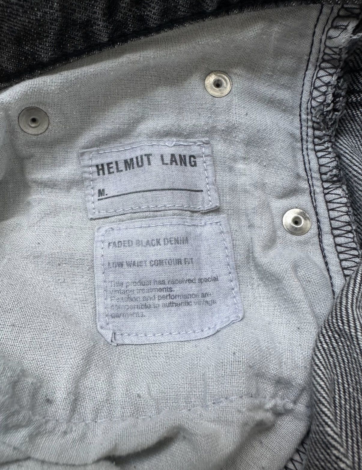 Helmut Lang Helmut Lang fade black low waist contour fit denim K7 Size US 34 / EU 50 - 5 Thumbnail