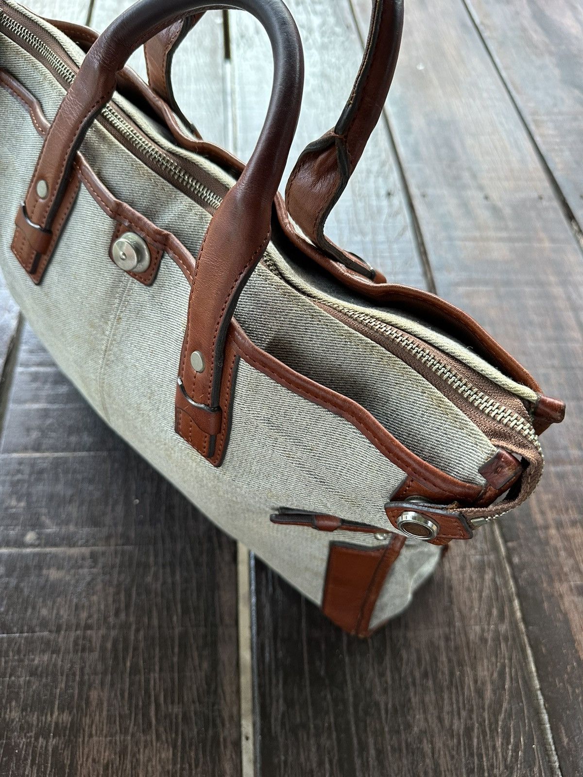 Japanese Brand × MasterPiece × Vintage Vintage master piece japan leather mesengger bag Size ONE SIZE - 8 Thumbnail