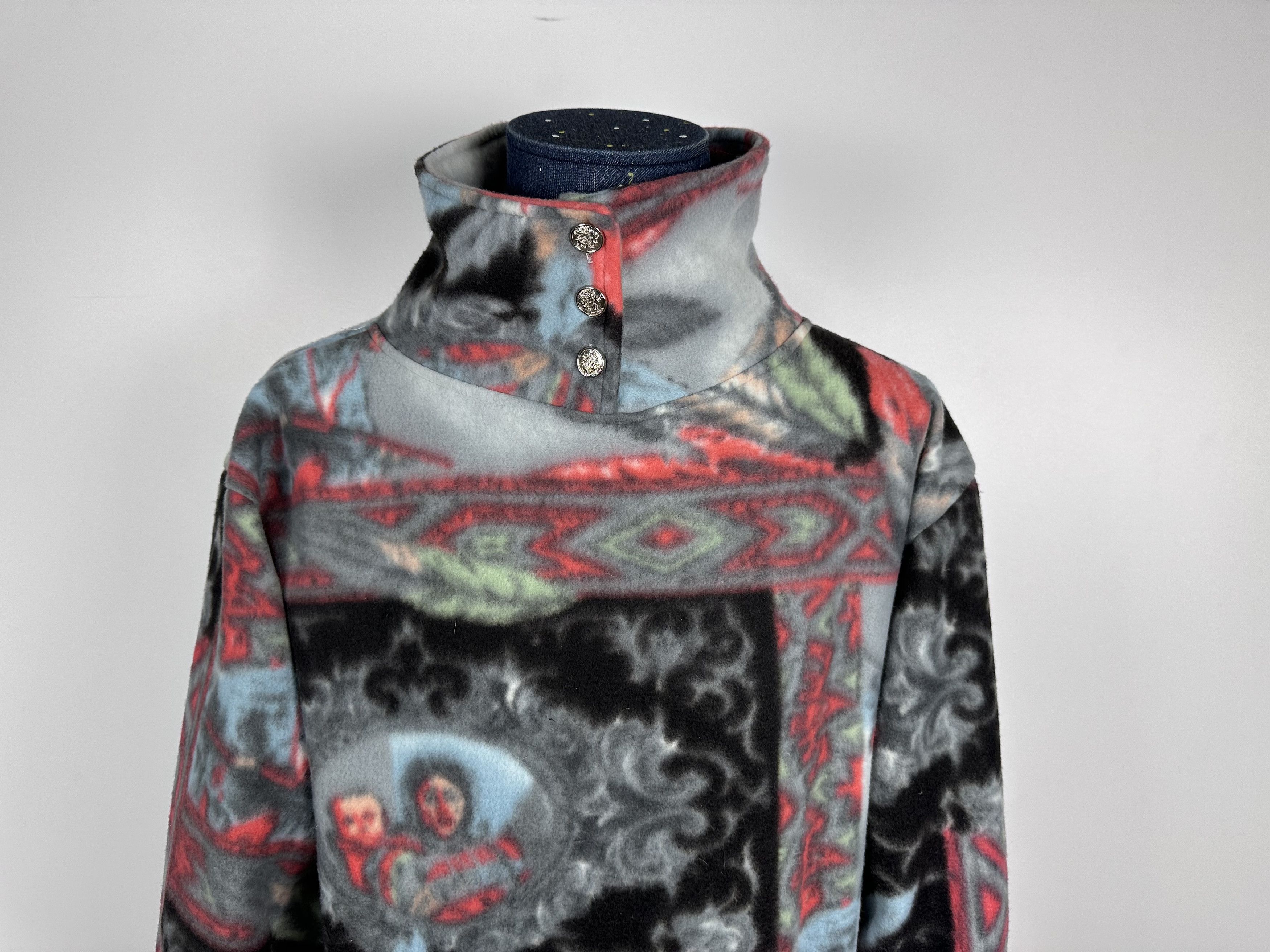 Vintage vintage FLEECE sweater 1/4 Zip Size M rare jumper Size US M / EU 48-50 / 2 - 3 Thumbnail