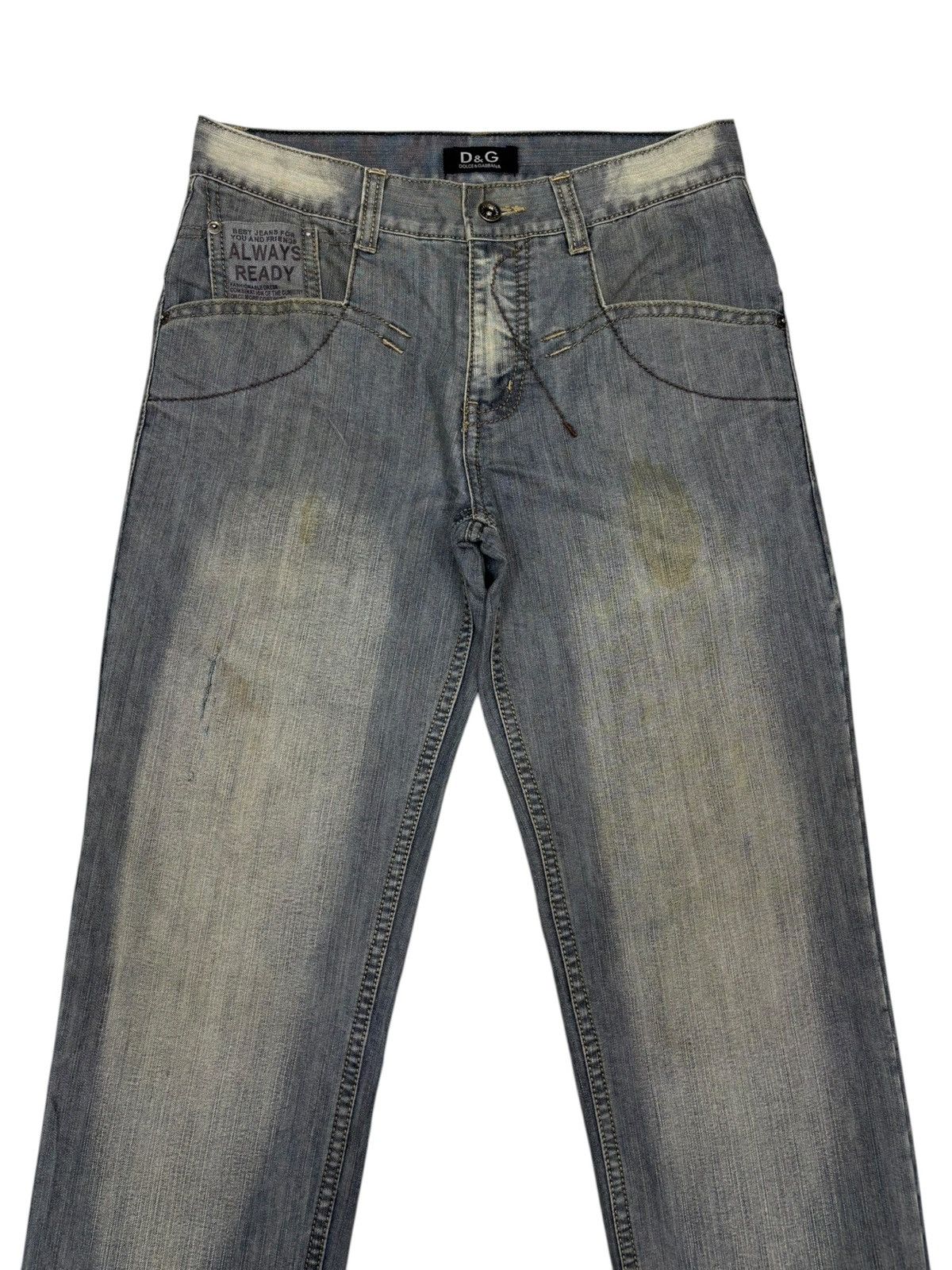 Dolce & Gabbana Dolce & Gabbana Faded Grey Distressed Denim Jeans Size US 30 / EU 46 - 5 Thumbnail