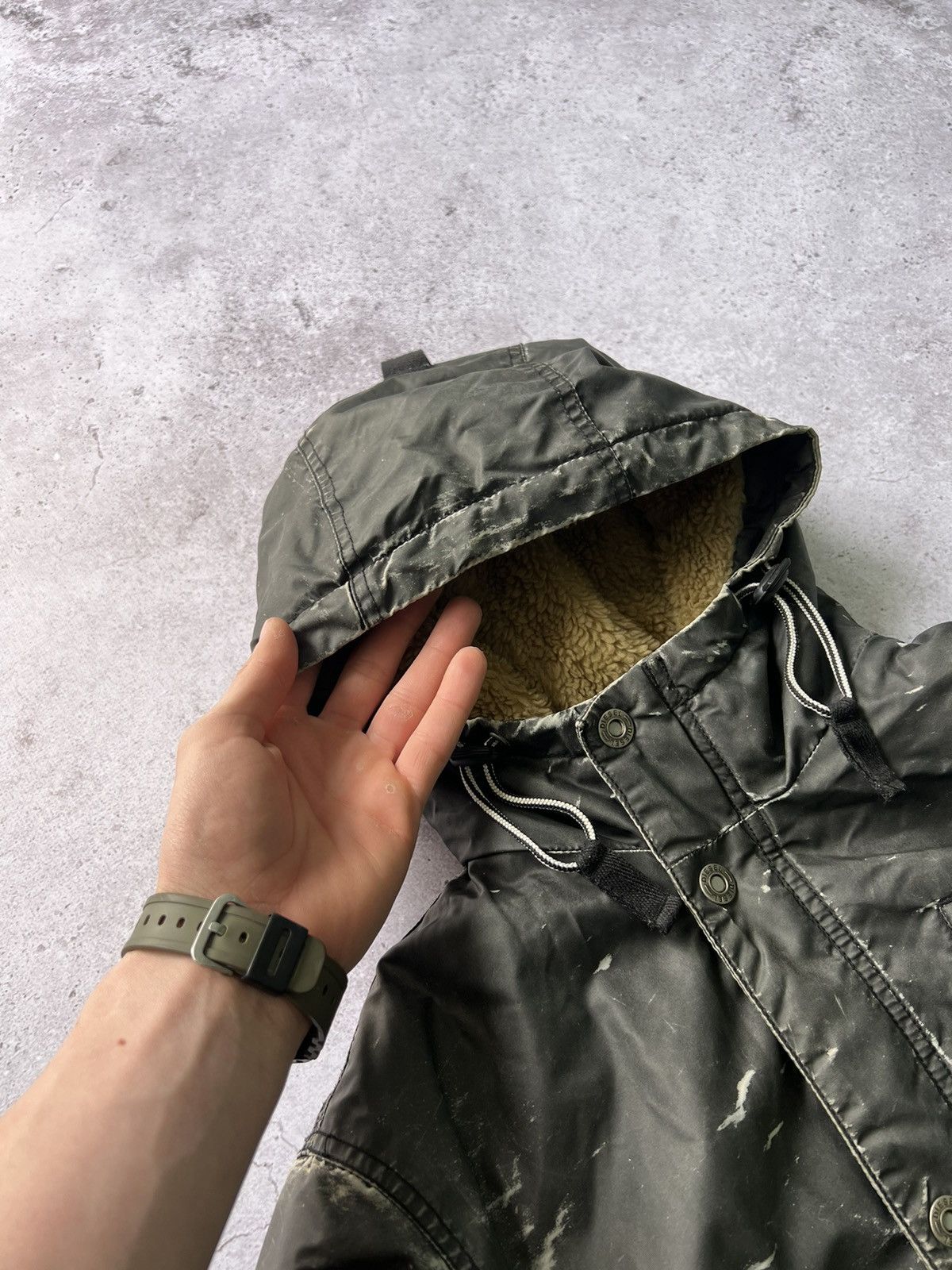 Diesel Crazy Vintage Diesel Avant Garde Faded Bomber Parka Jacket Size US XL / EU 56 / 4 - 16 Thumbnail