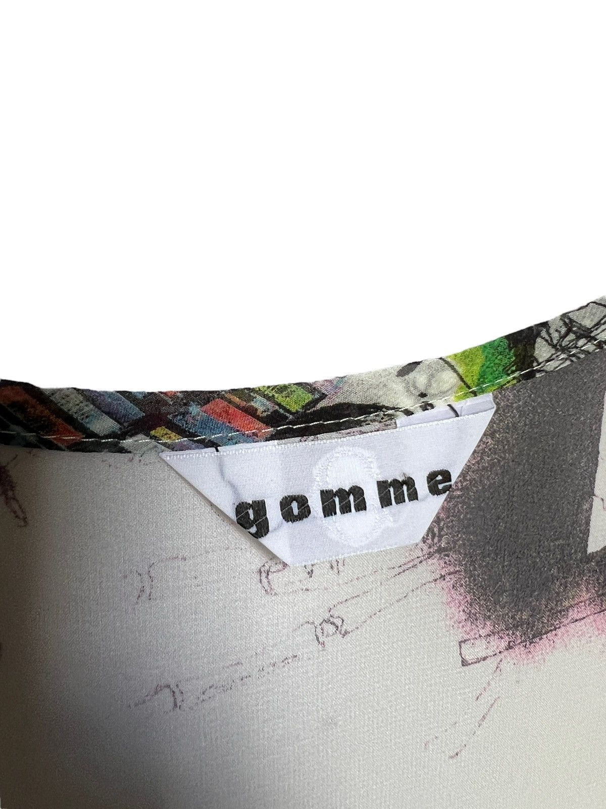 Comme des Garcons × Japanese Brand × gomme Gomme Homme Graffiti Art Printed Sleeveless Blouse Size M / US 6-8 / IT 42-44 - 5 Thumbnail
