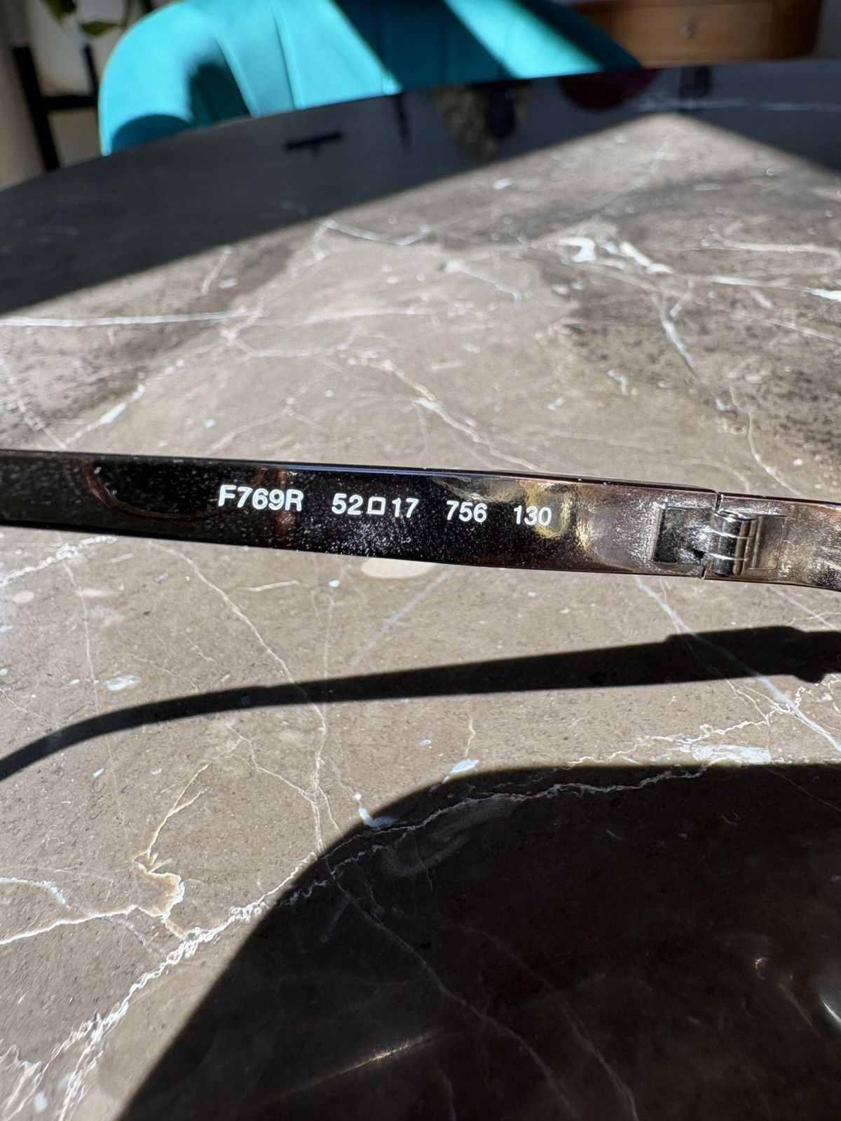 Fendi FENDI F769R Vintage 80s 90s Silver Rectangle Eyeglasses READ Size ONE SIZE - 9 Thumbnail