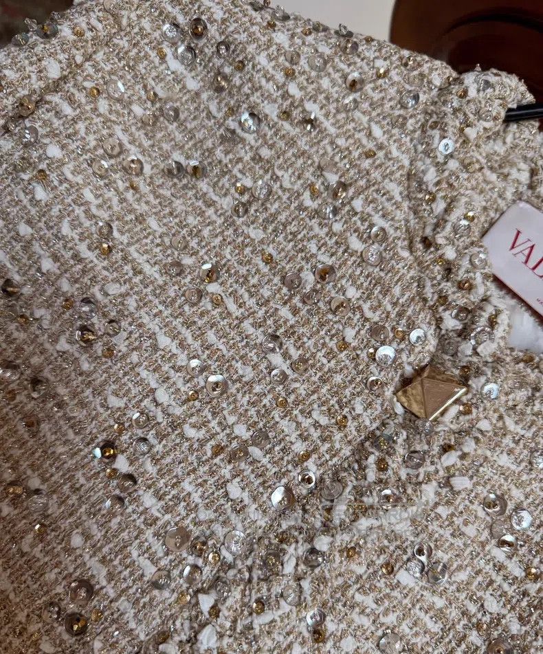 Valentino Valentino Gold sequin tweed coat Size M / US 6-8 / IT 42-44 - 5 Thumbnail
