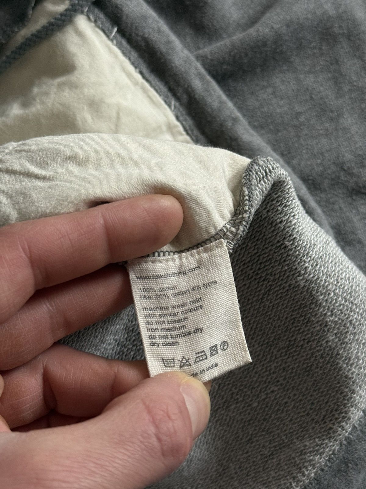 Folk Vintage Folk Loopback Cotton Jersey Cardigan Bomber Mid Grey Size US S / EU 44-46 / 1 - 9 Thumbnail